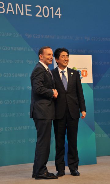 安倍总理出席G20布里斯班峰会。