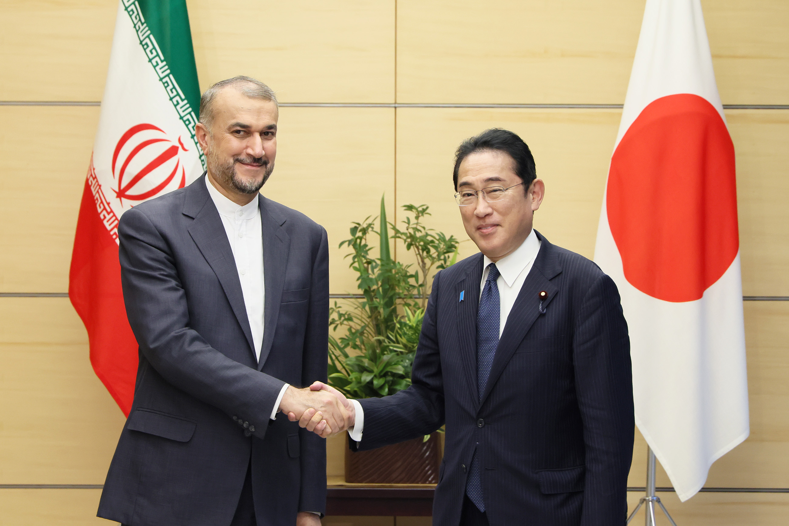 会见伊朗外交部长侯赛因·阿米尔-阿卜杜拉希扬