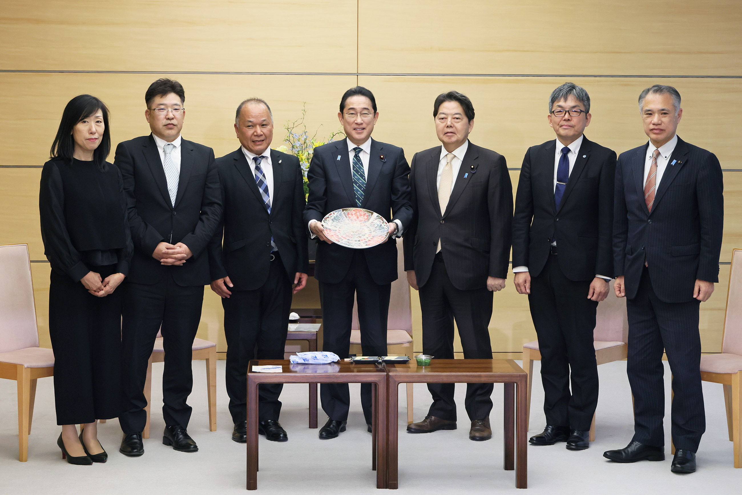会见下关河豚联盟等代表