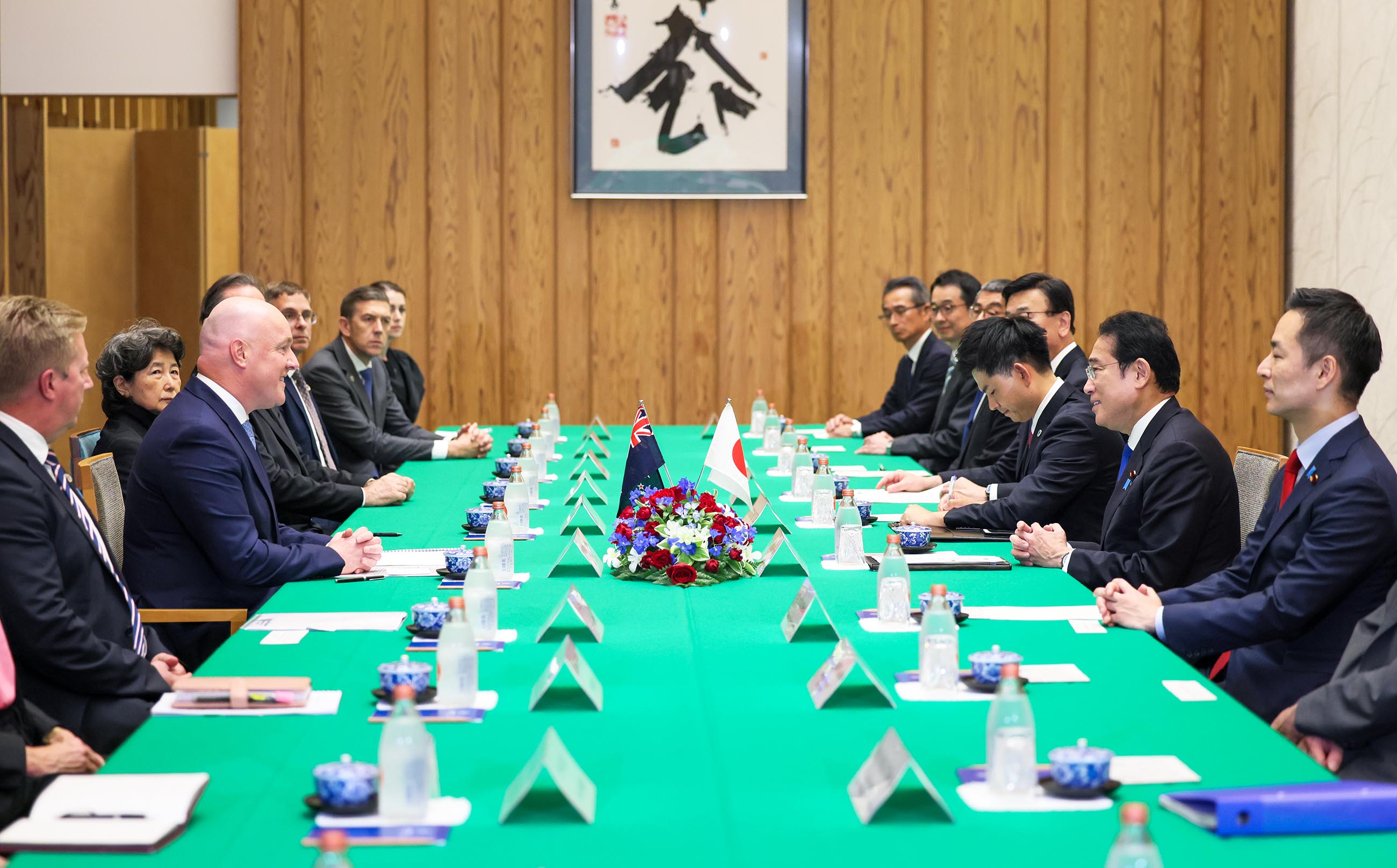 日本新西兰首脑会谈3