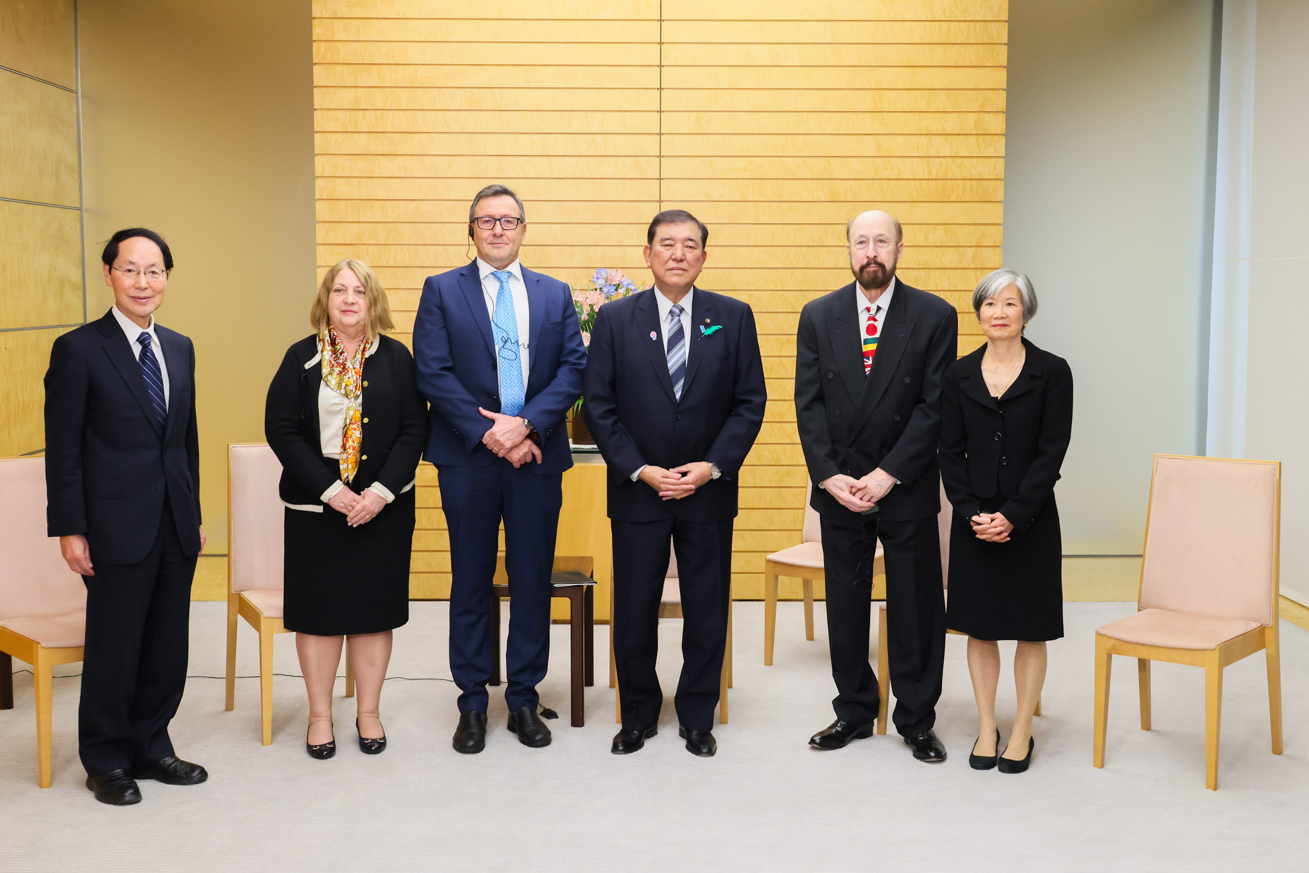 石破首相接受拜会1