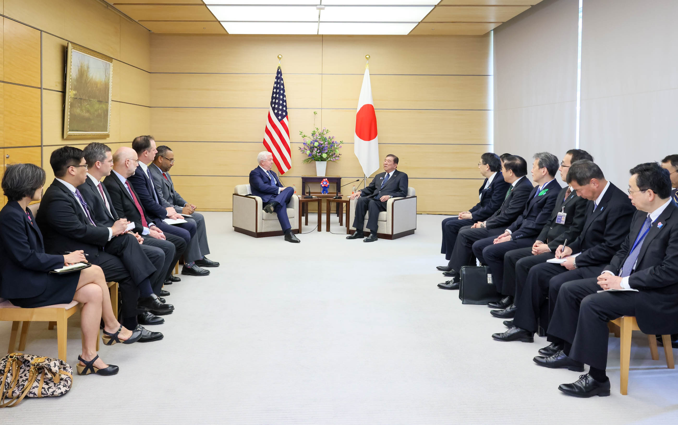 石破首相接受拜会5