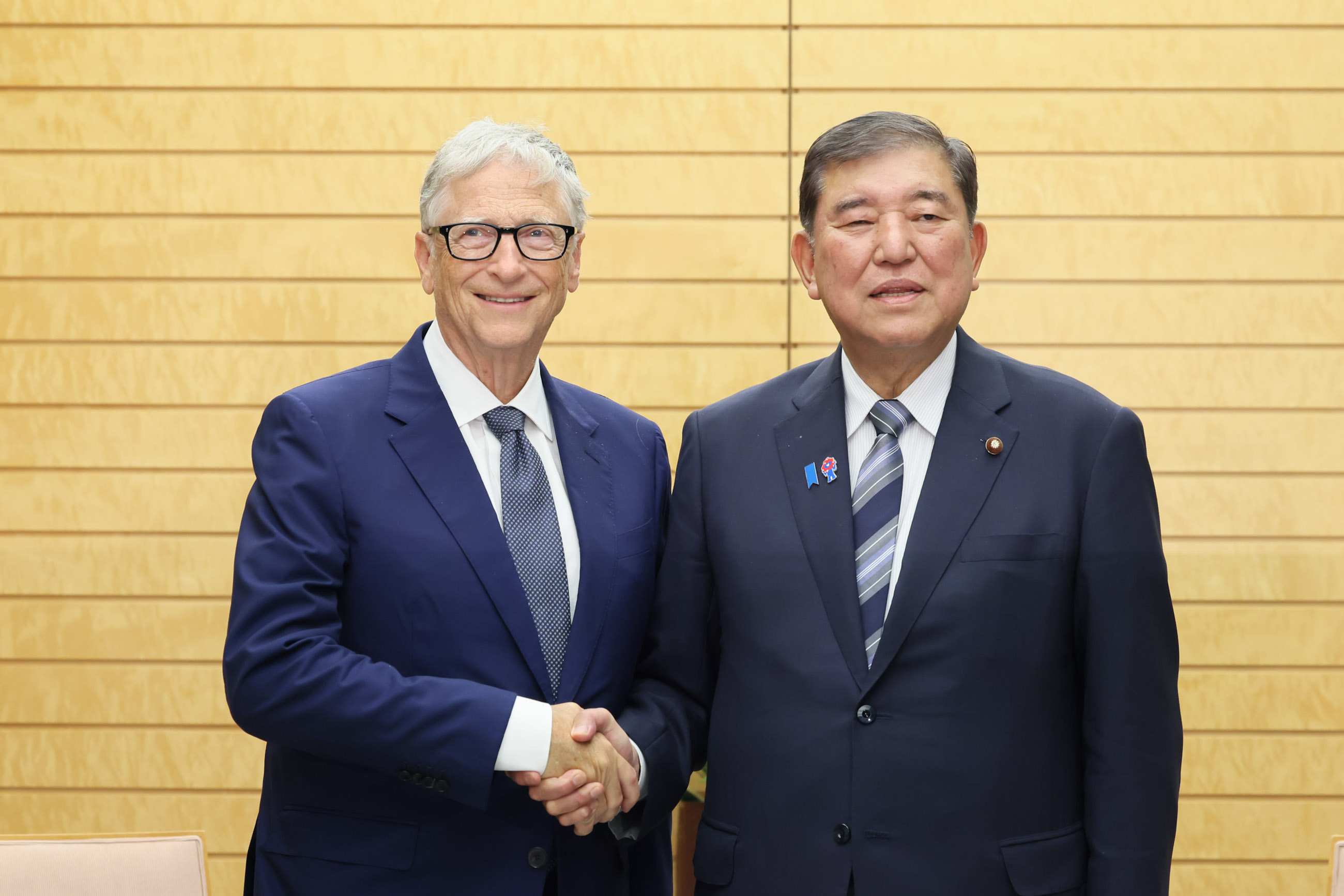 石破首相接受拜会1