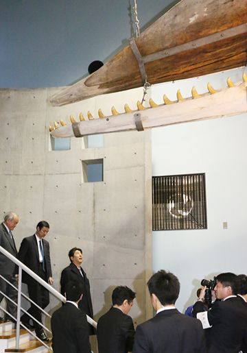 安倍总理访问了岩手县。