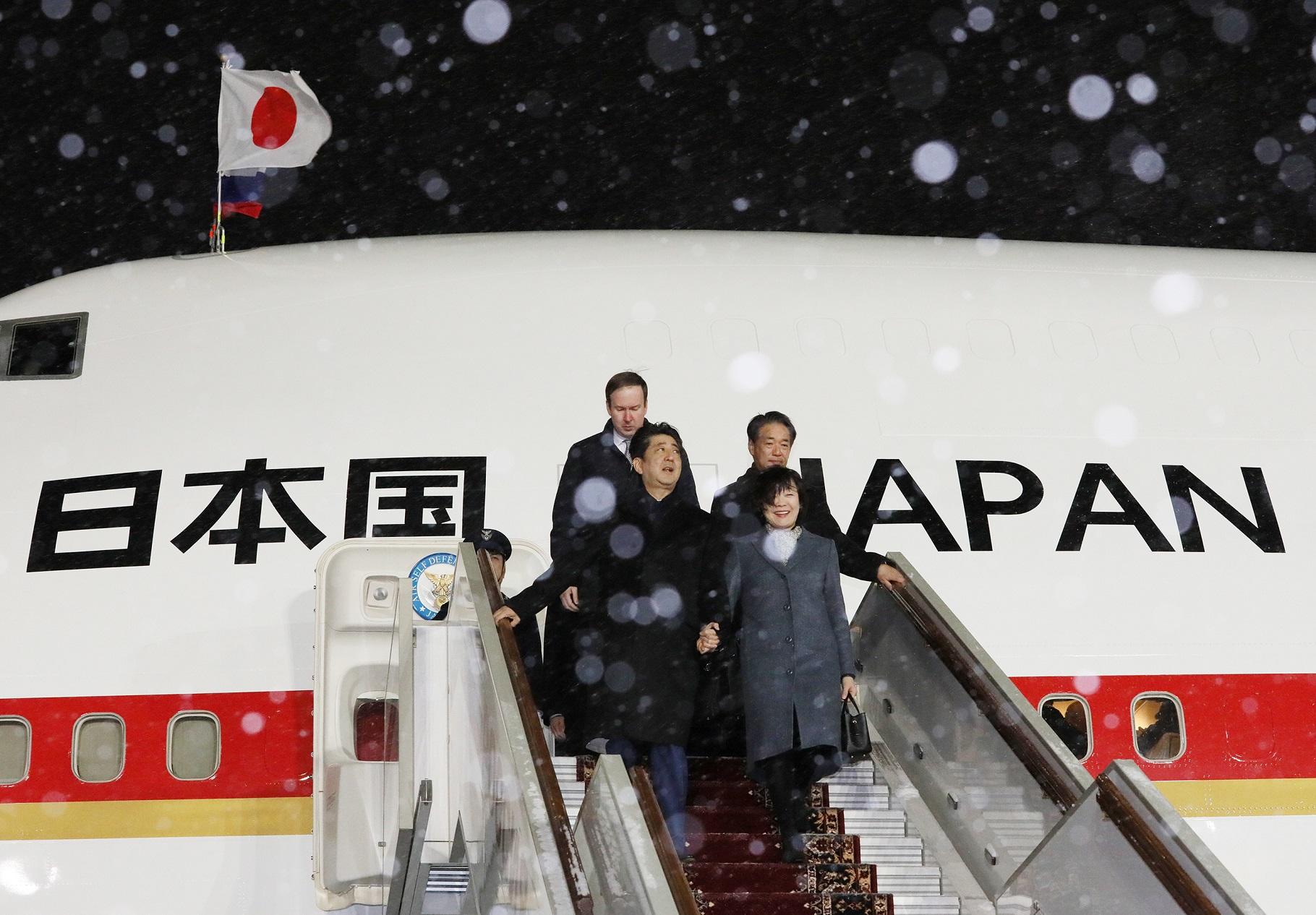 安倍总理访问了俄罗斯联邦的莫斯科。