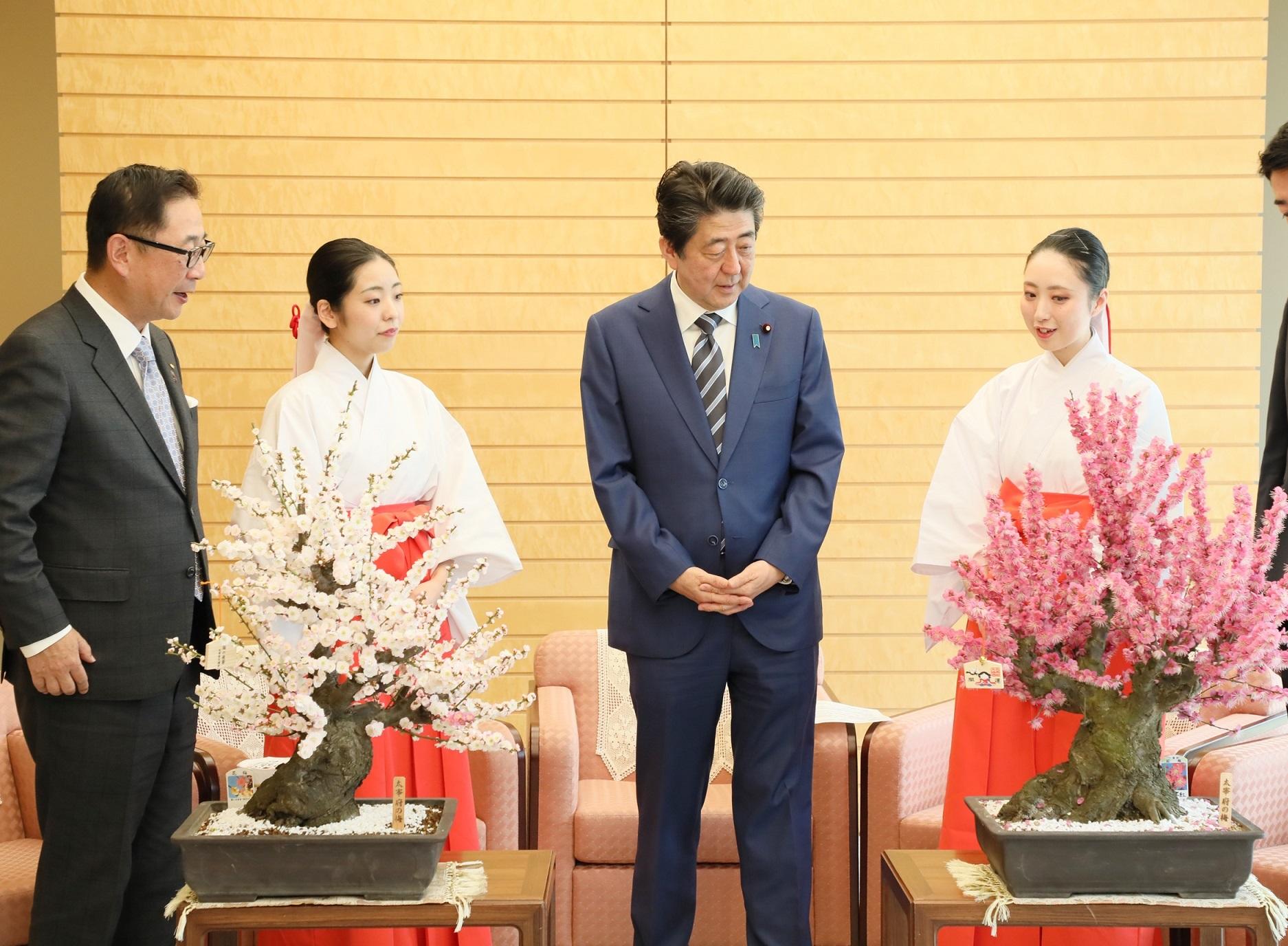 会见太宰府天满宫的“梅花使节”