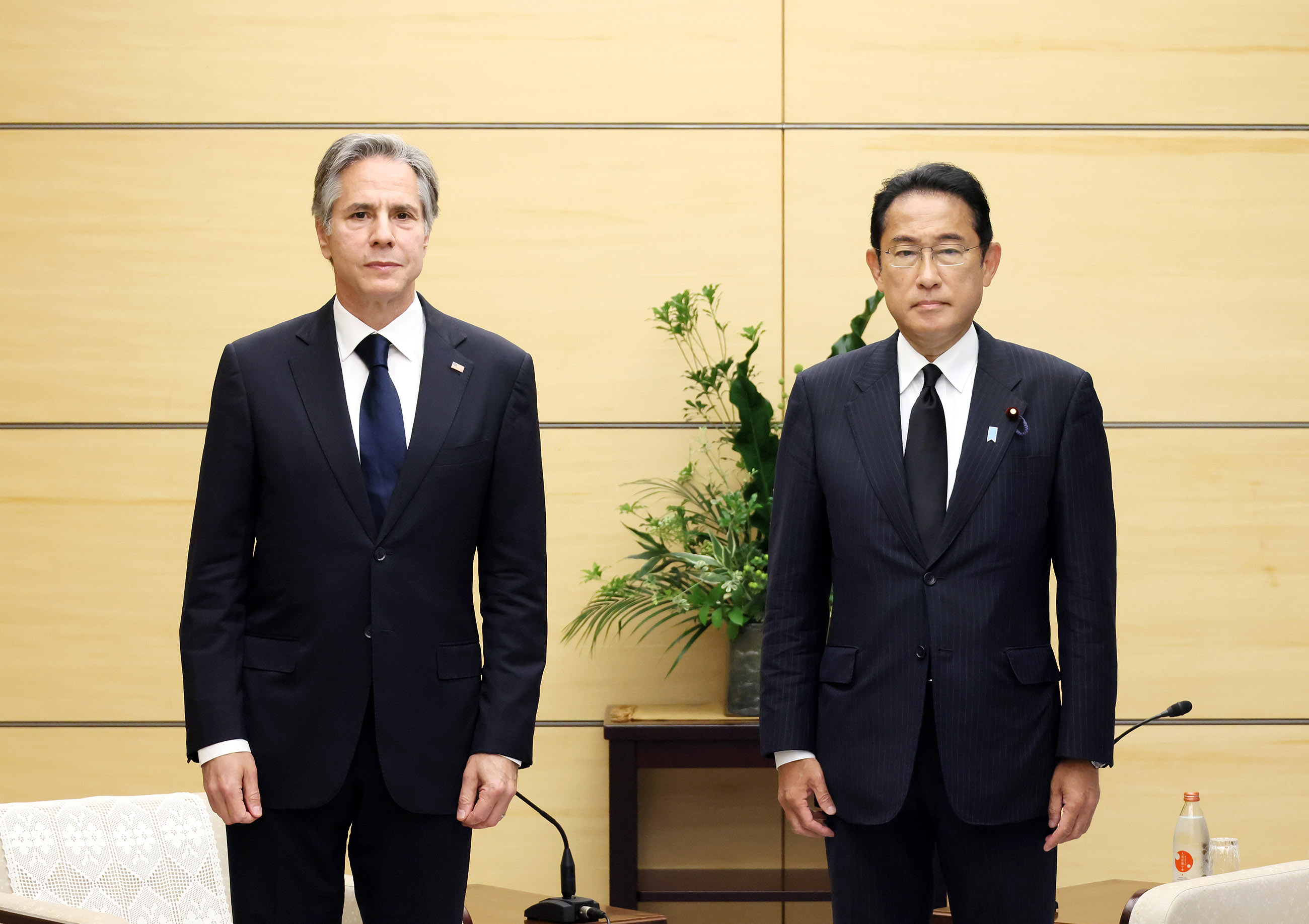 会见美国国务卿布林肯