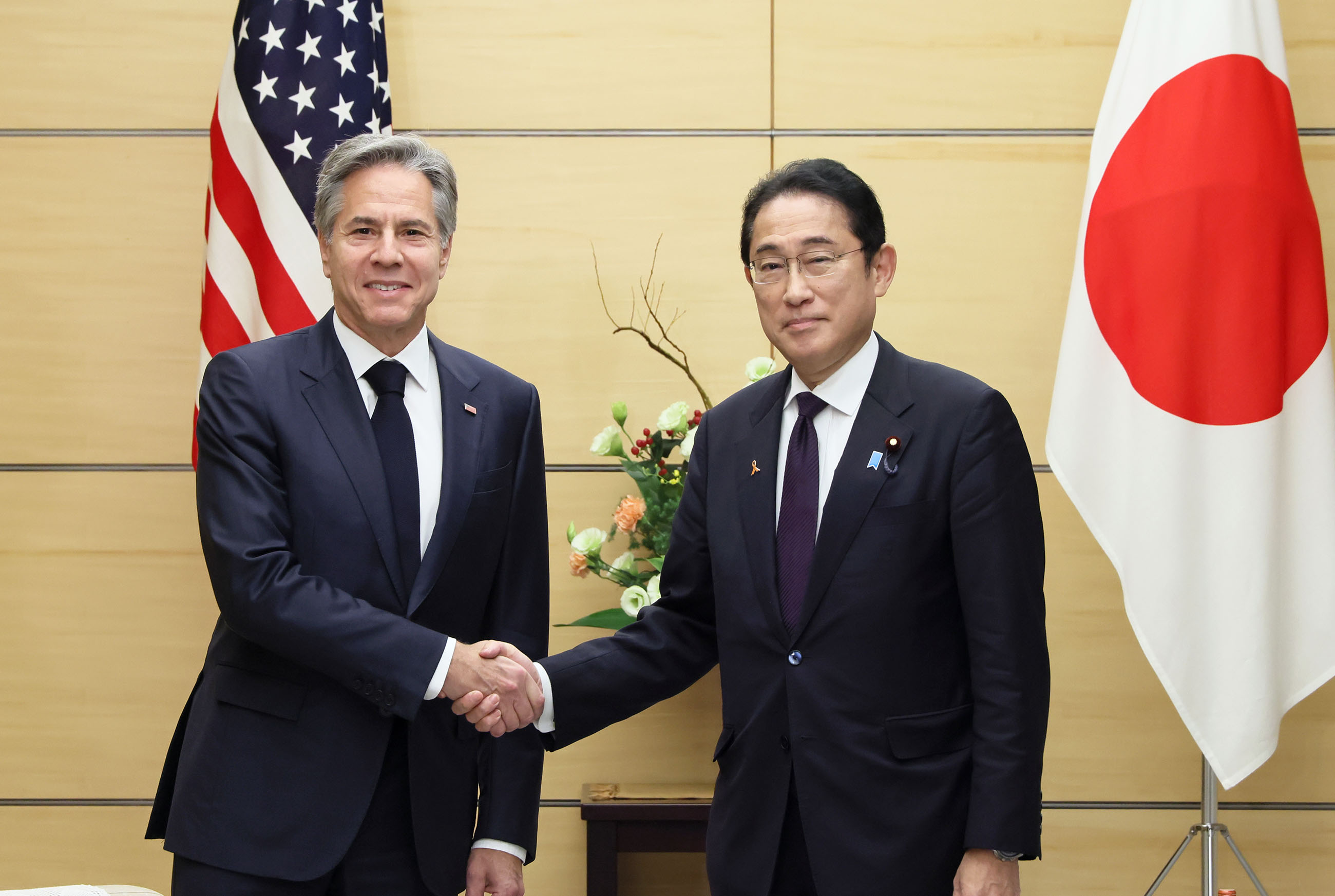 会见美国国务卿布林肯