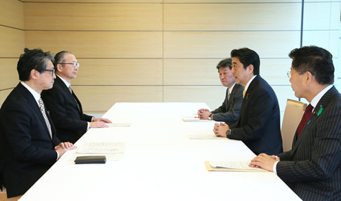 会见日本劳动组合总联合会