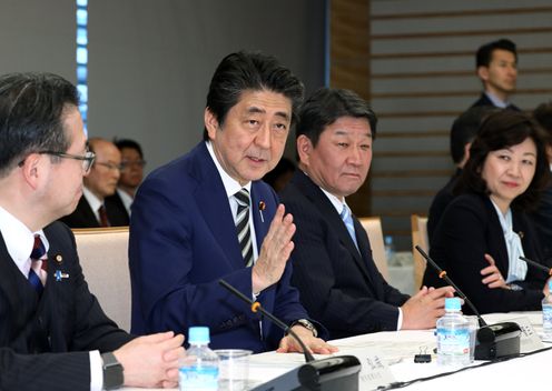 安倍总理出席了未来投资会议。