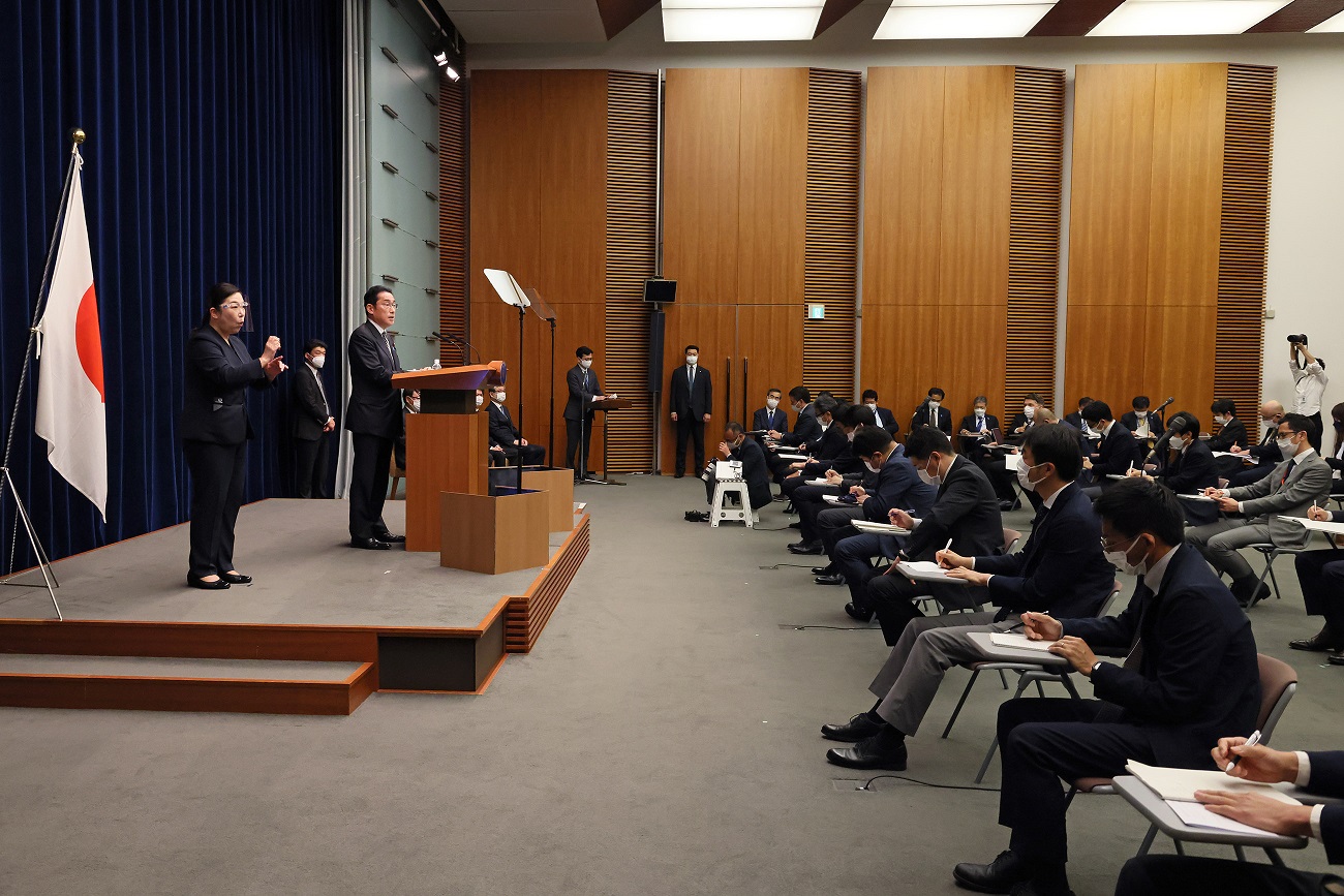 冒頭に発言する岸田総理７