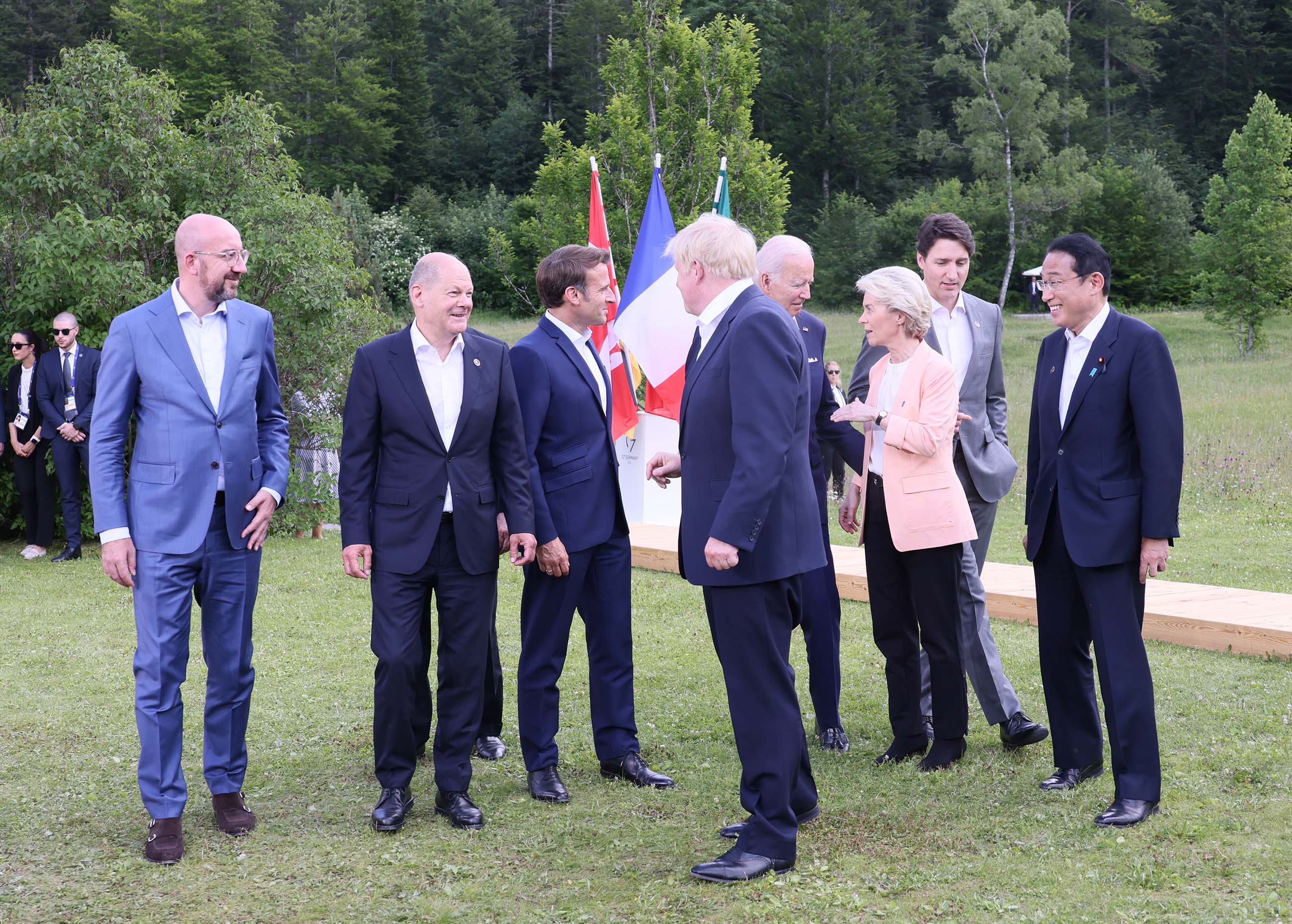 Ｇ７首脳との集合写真撮影２