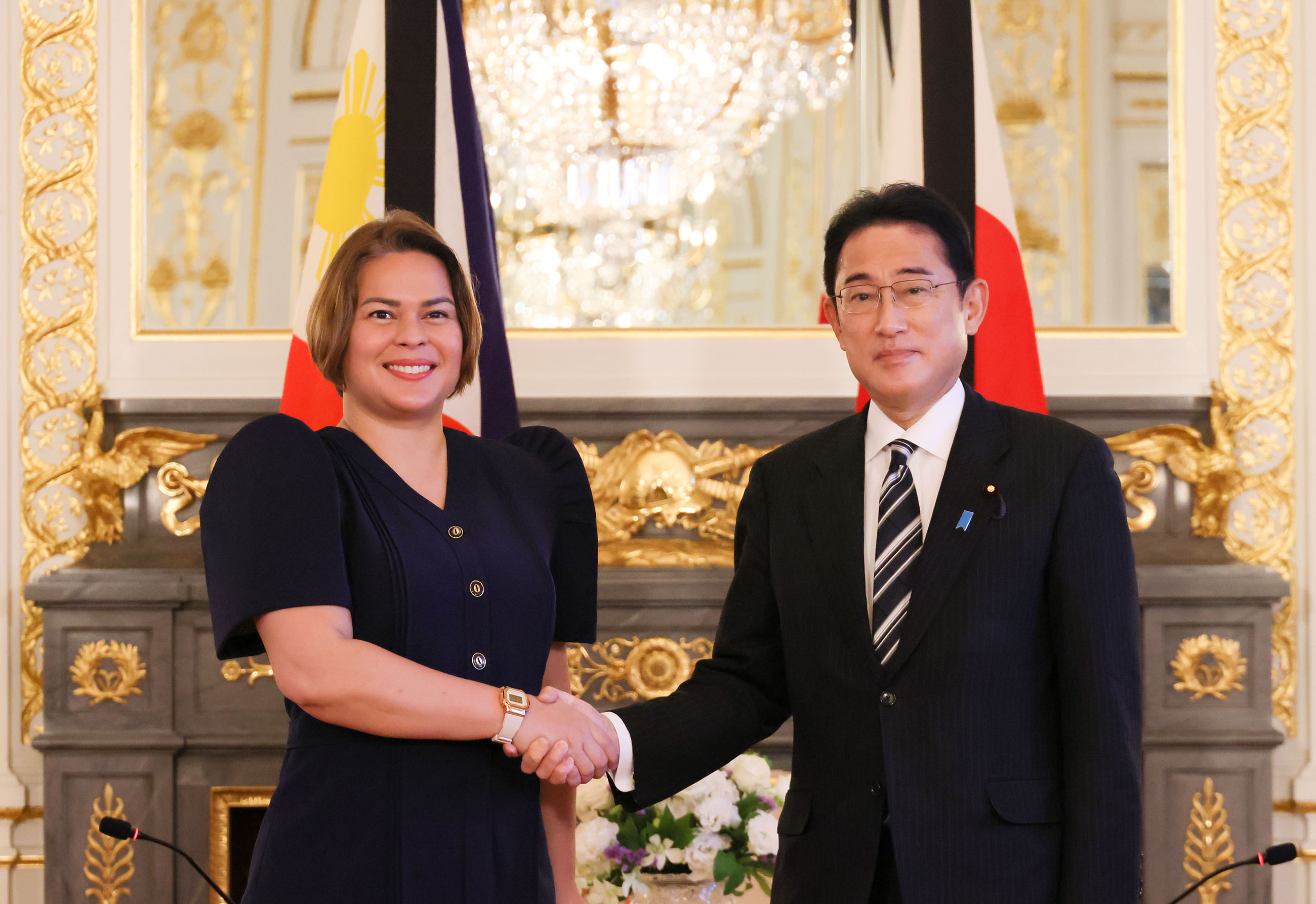 ドゥテルテ・フィリピン副大統領兼教育大臣による表敬を受ける岸田総理１