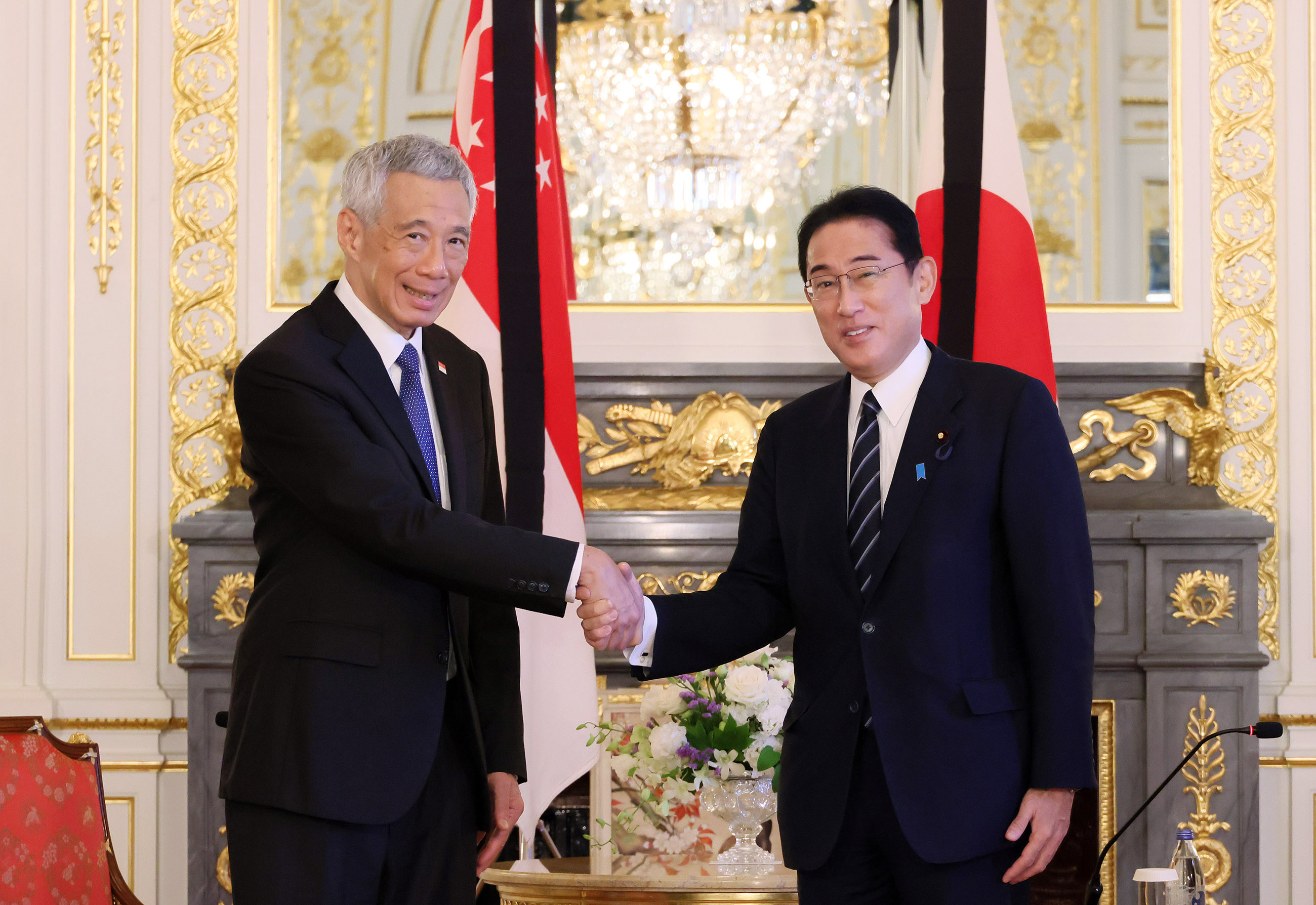 日・シンガポール首脳会談１