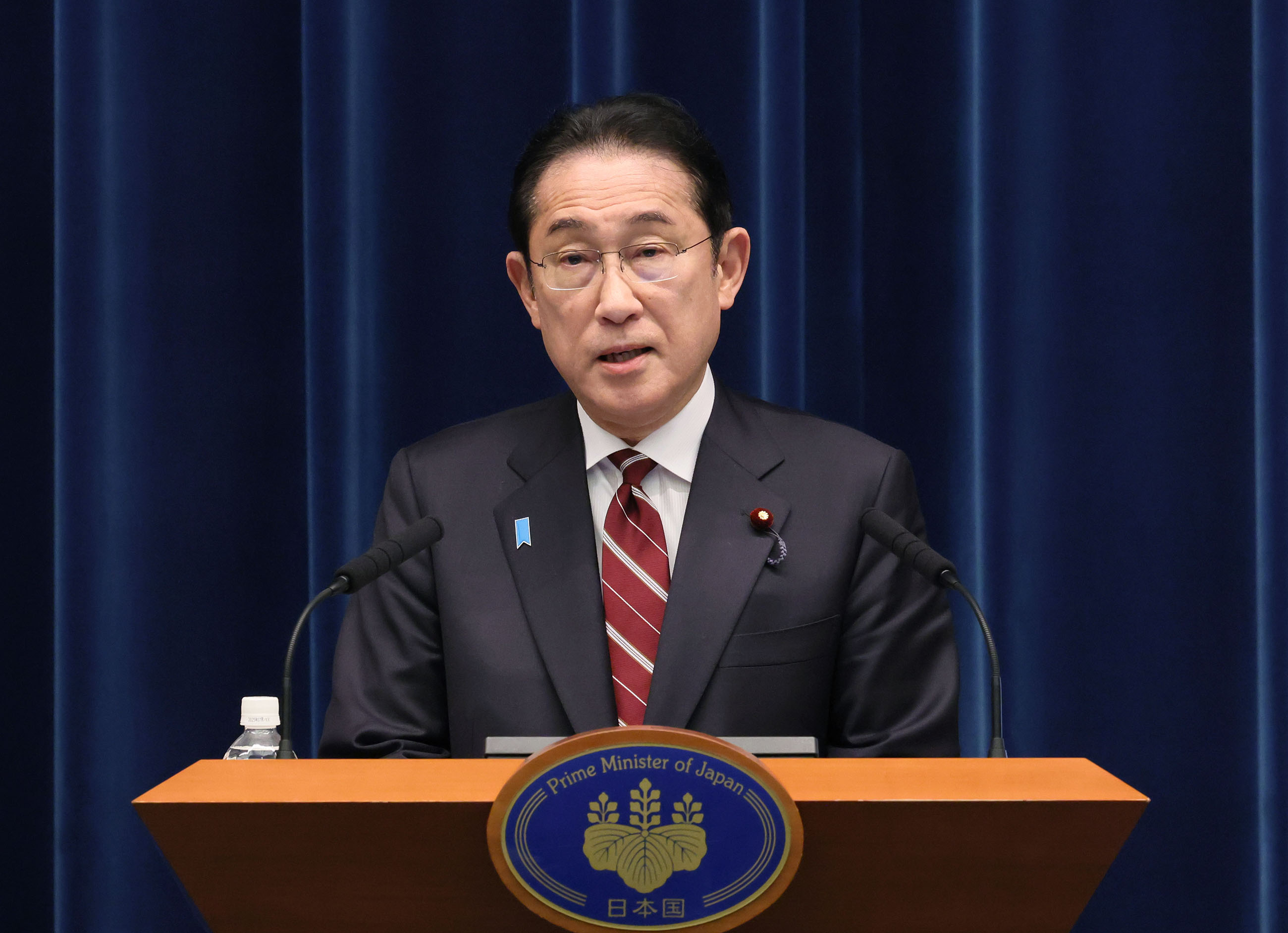 冒頭に発言する岸田総理１