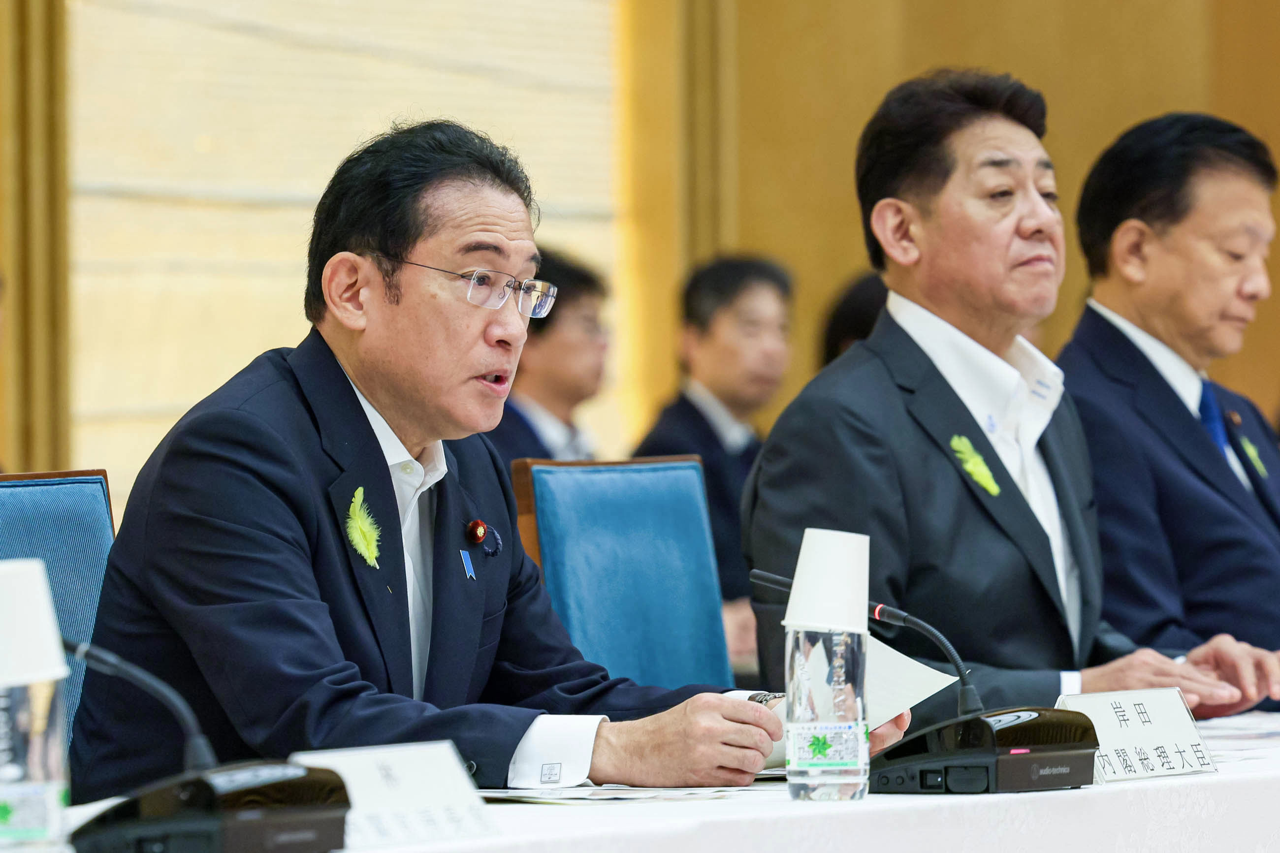 会議のまとめを行う岸田総理１