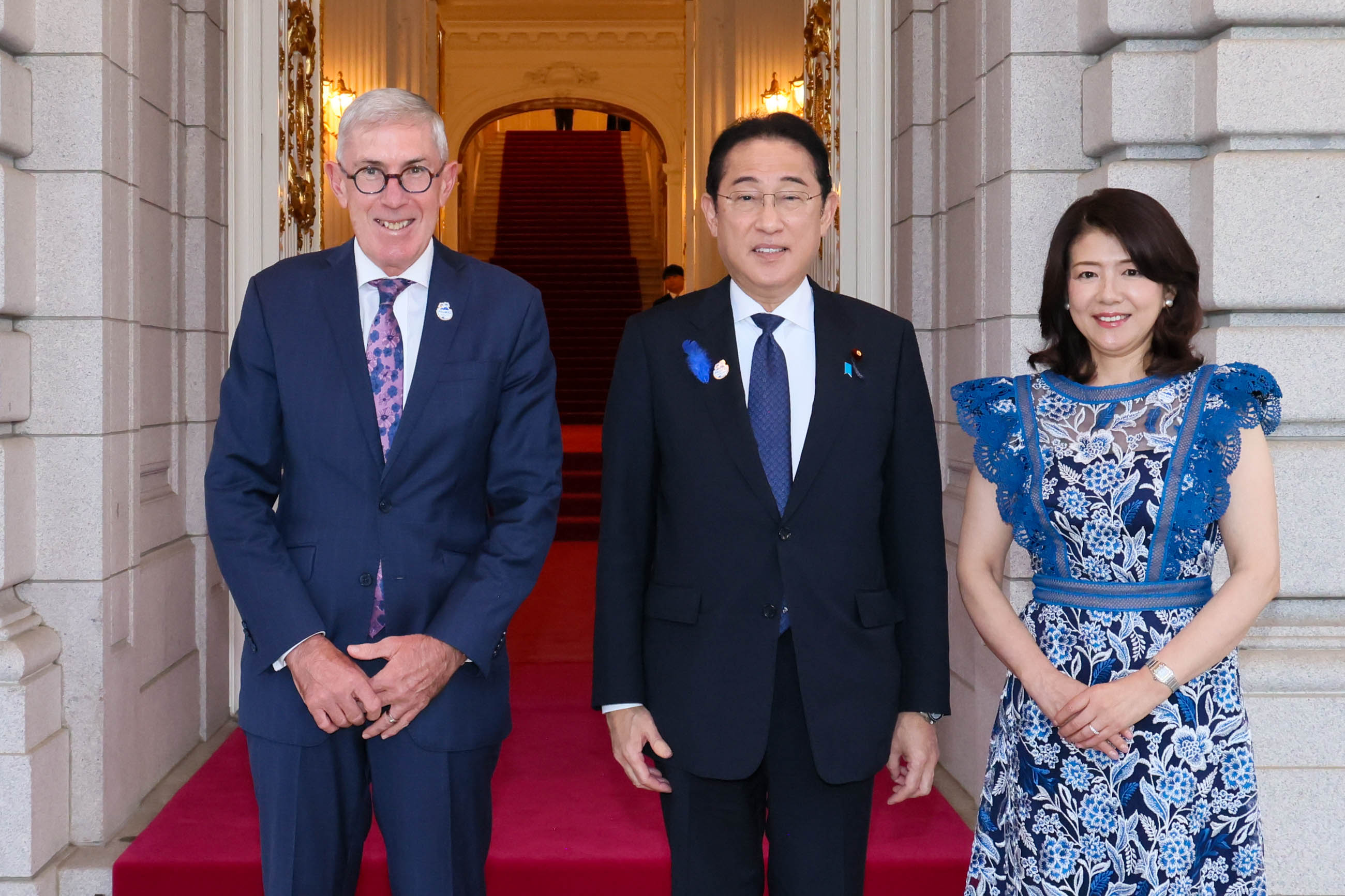 マクドナルド・豪州太平洋地域情勢担当特使兼駐フィジー高等弁務官を出迎える岸田総理