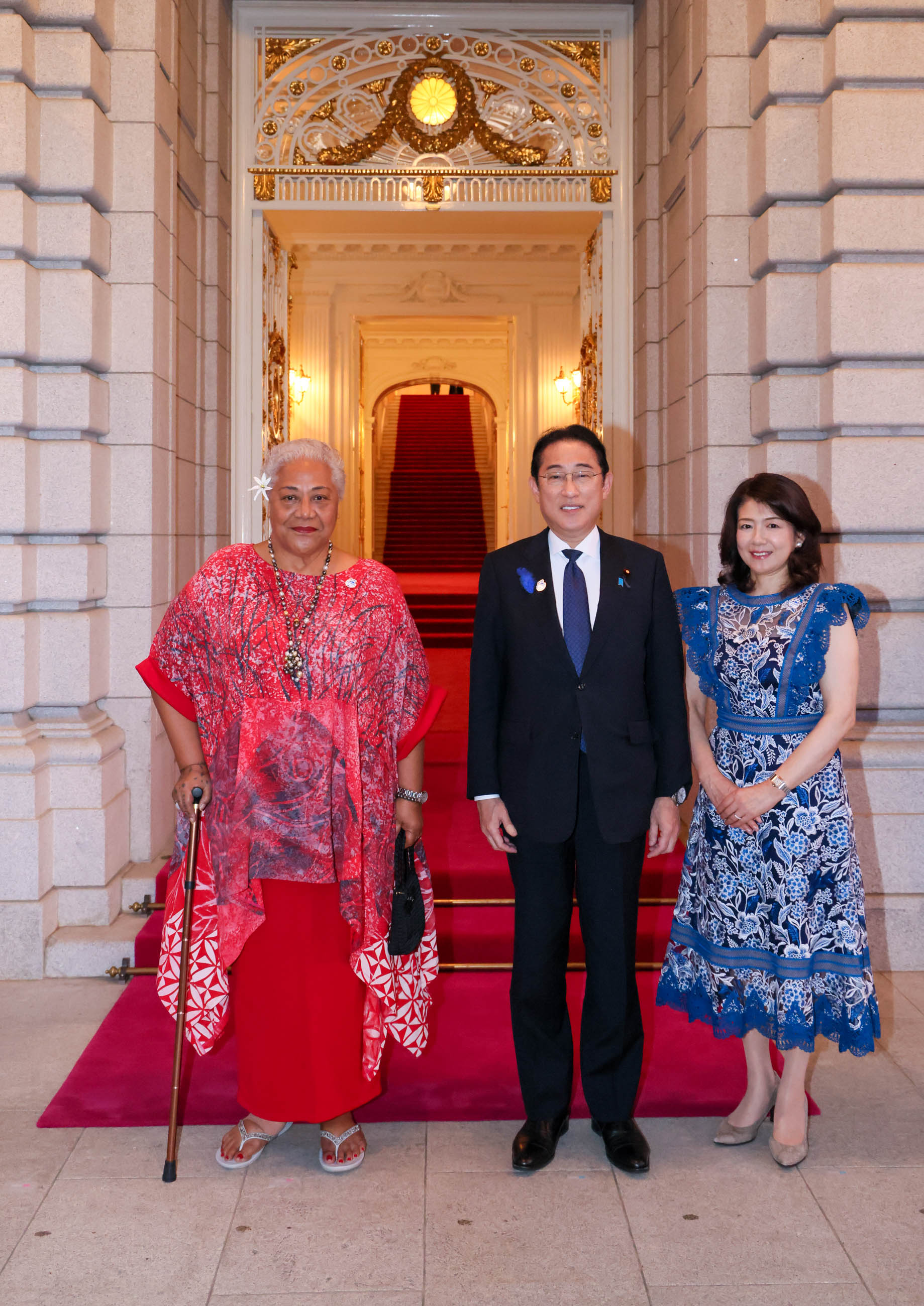 フィアメ・サモア首相を出迎える岸田総理