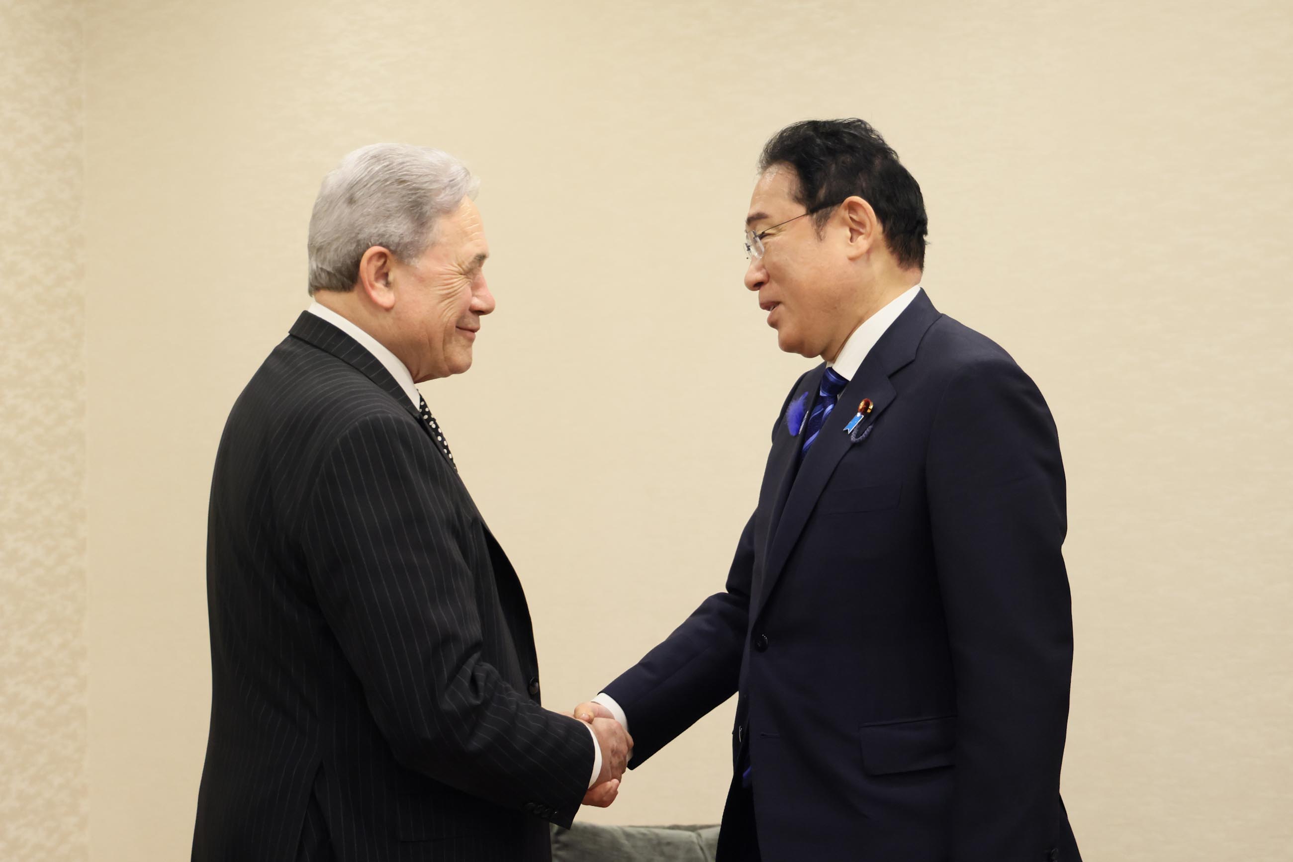 ニュージーランド副首相兼外相による表敬を受ける岸田総理１