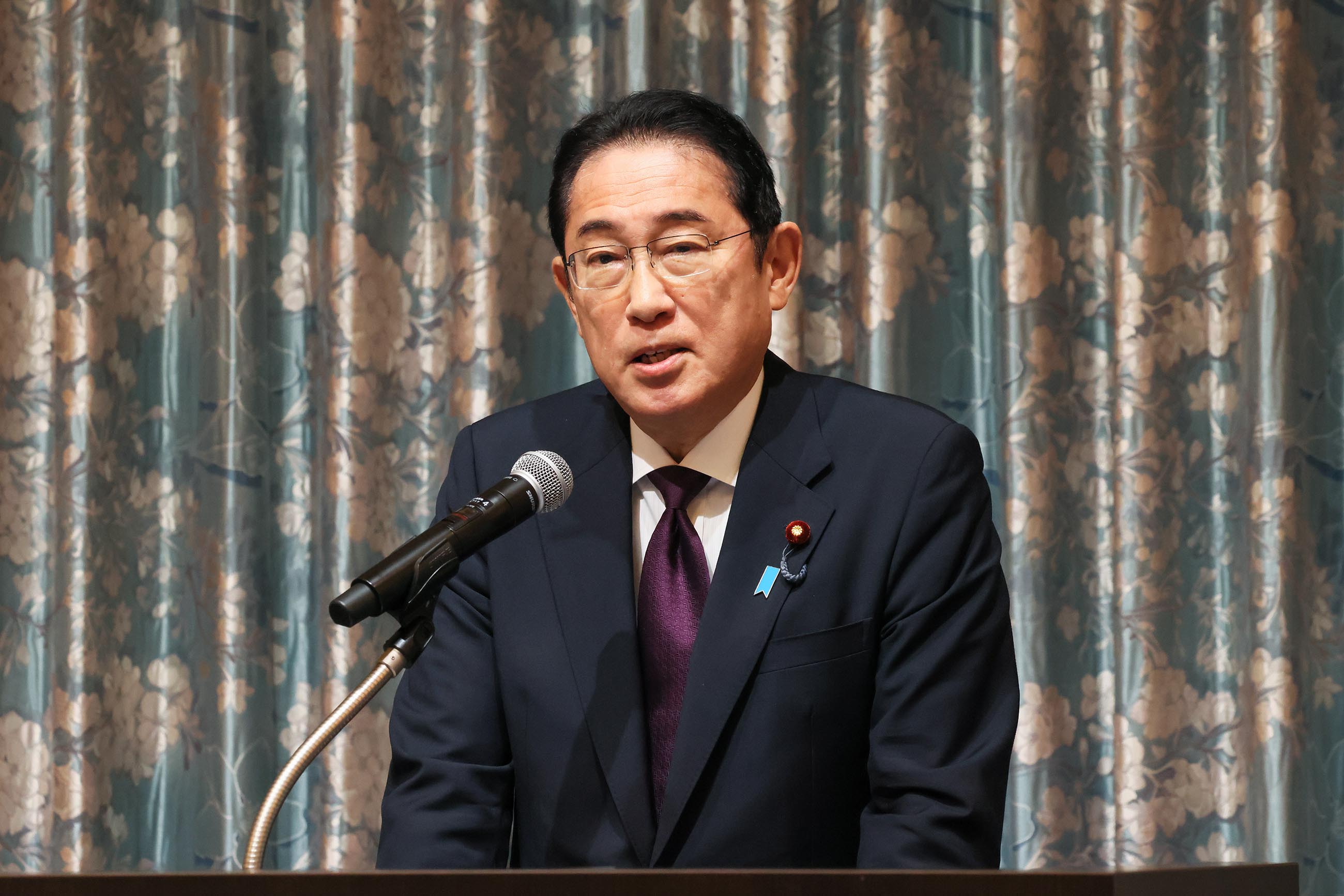特別スピーチを行う岸田総理１