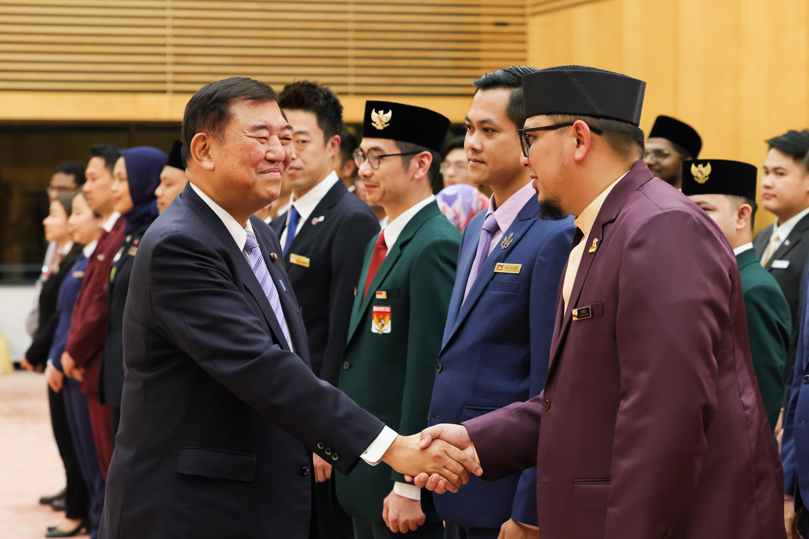 「東南アジア青年の船」参加青年代表による表敬