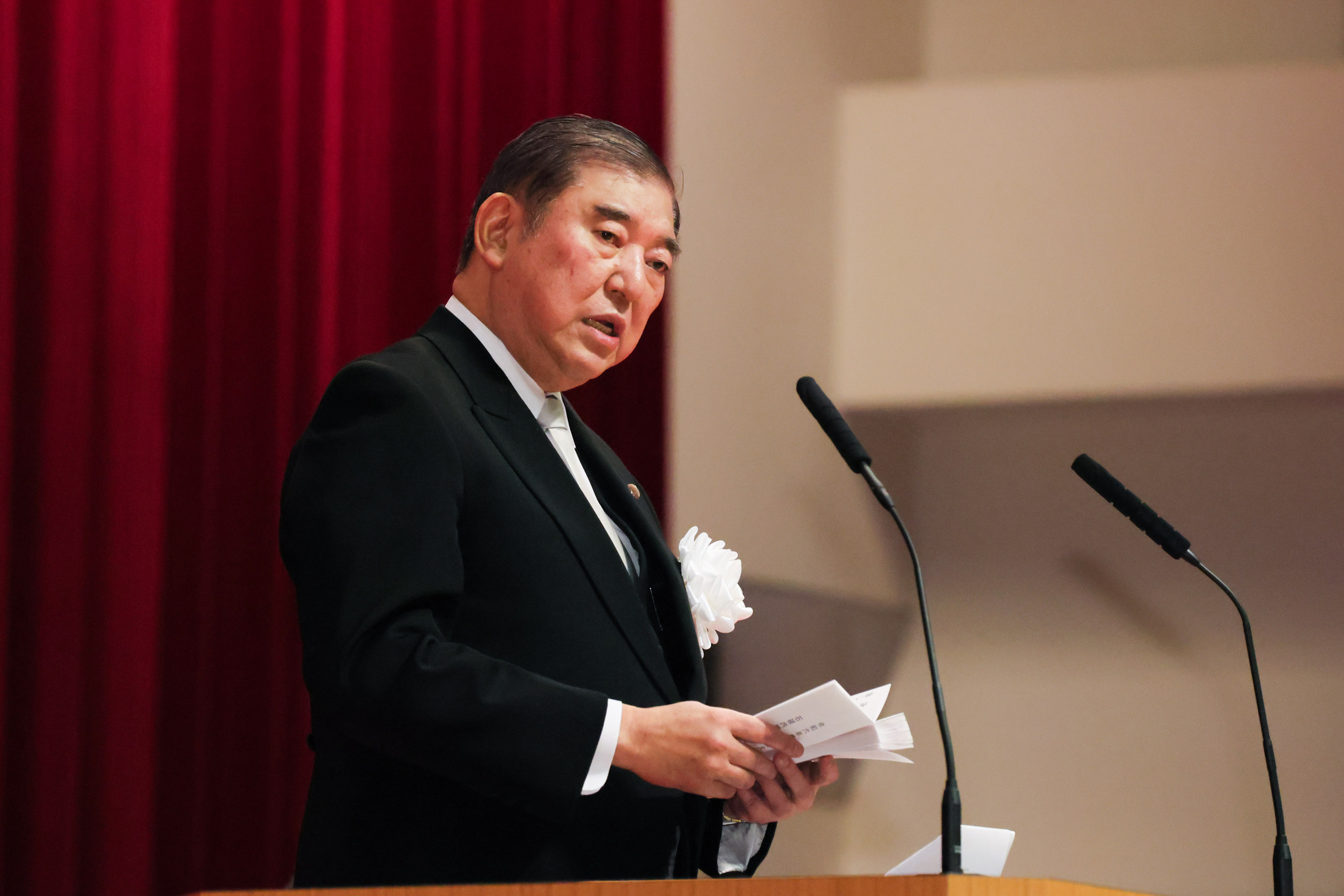 訓示を行う石破総理２