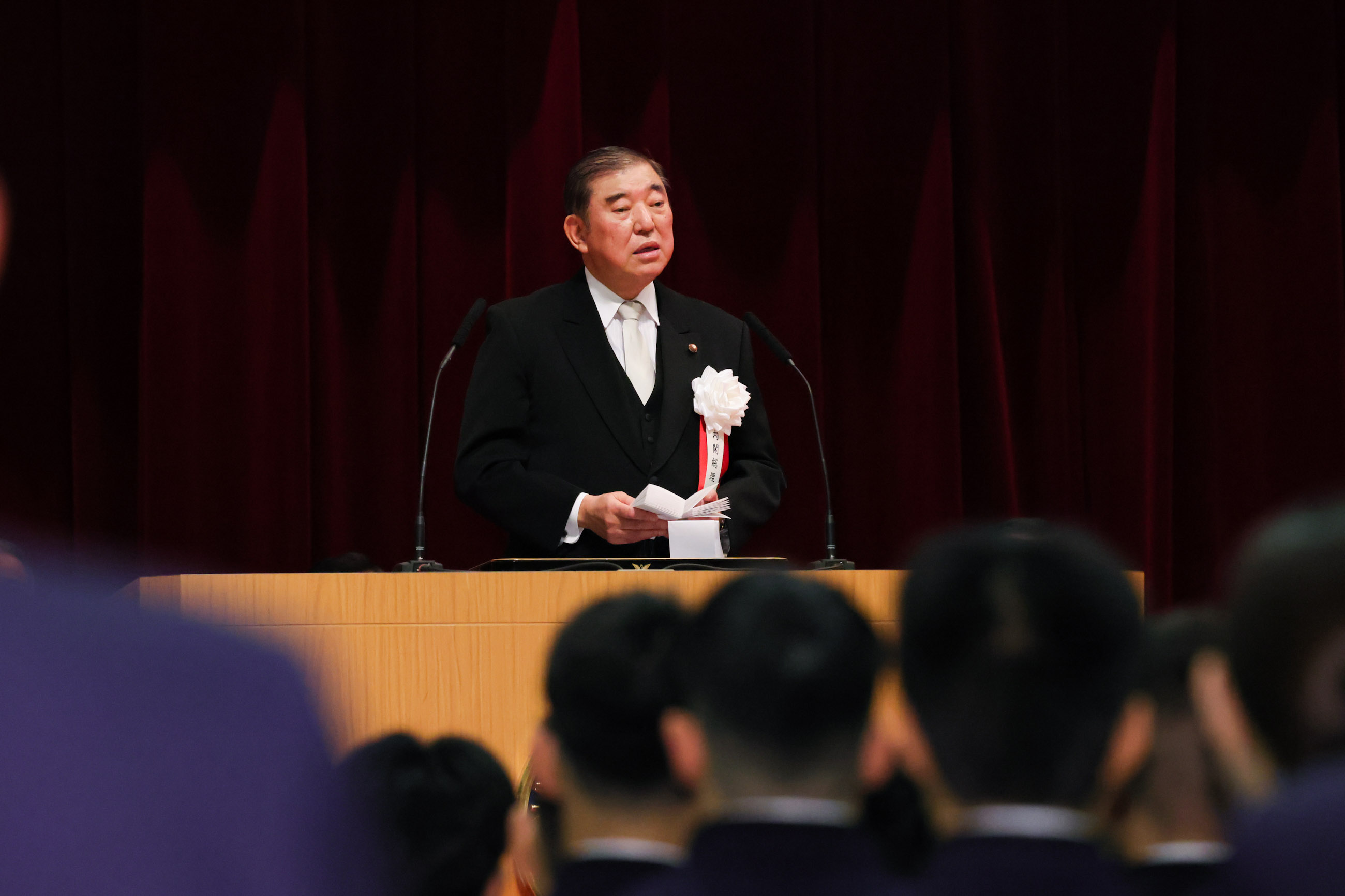 訓示を行う石破総理３
