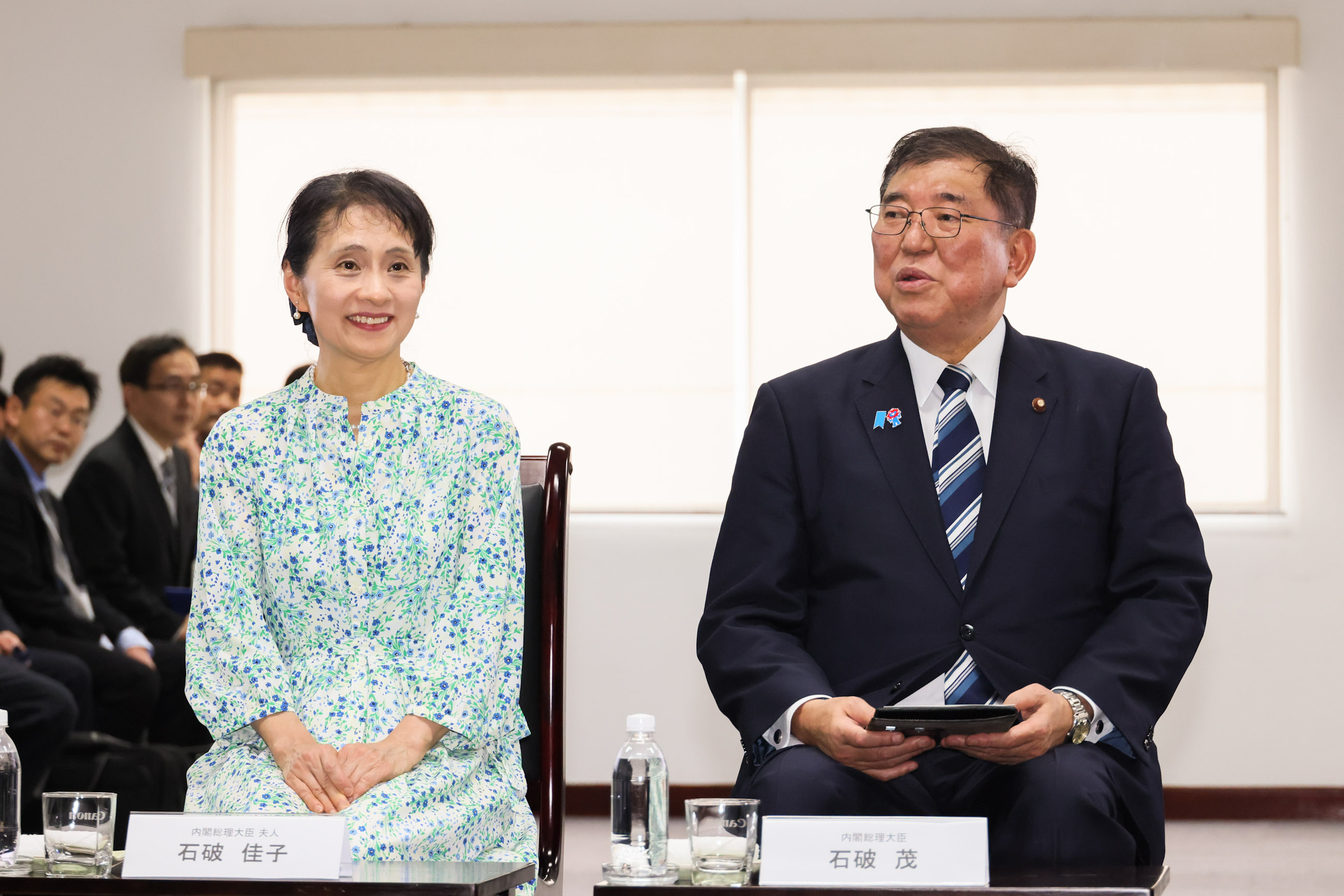 進出日系企業等と車座対話を行う石破総理１