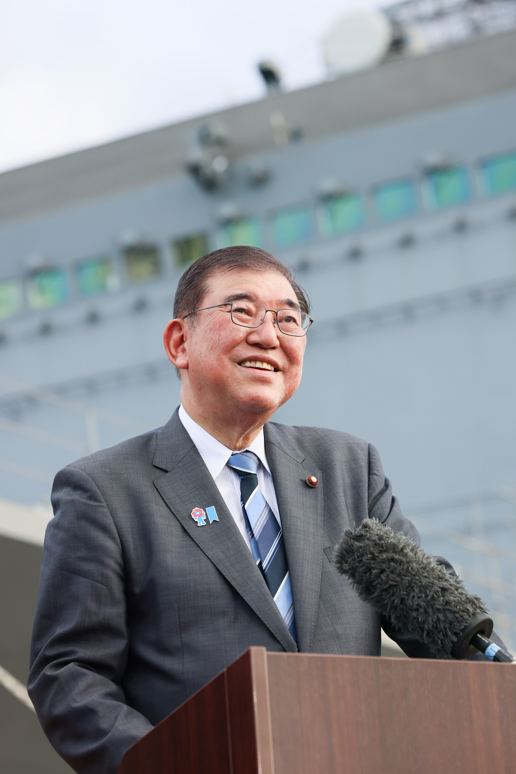 会見を行う石破総理３