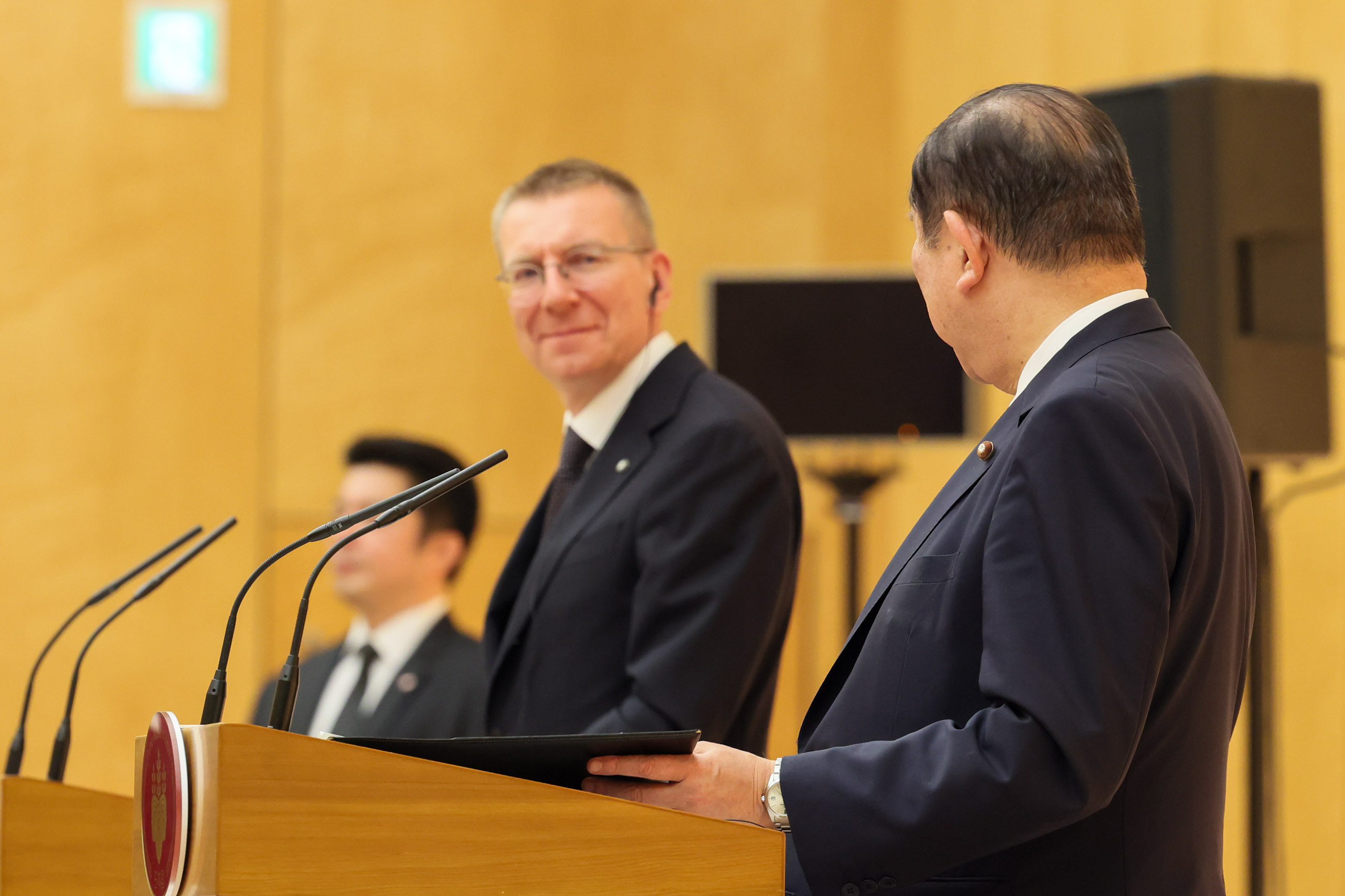 共同記者発表６