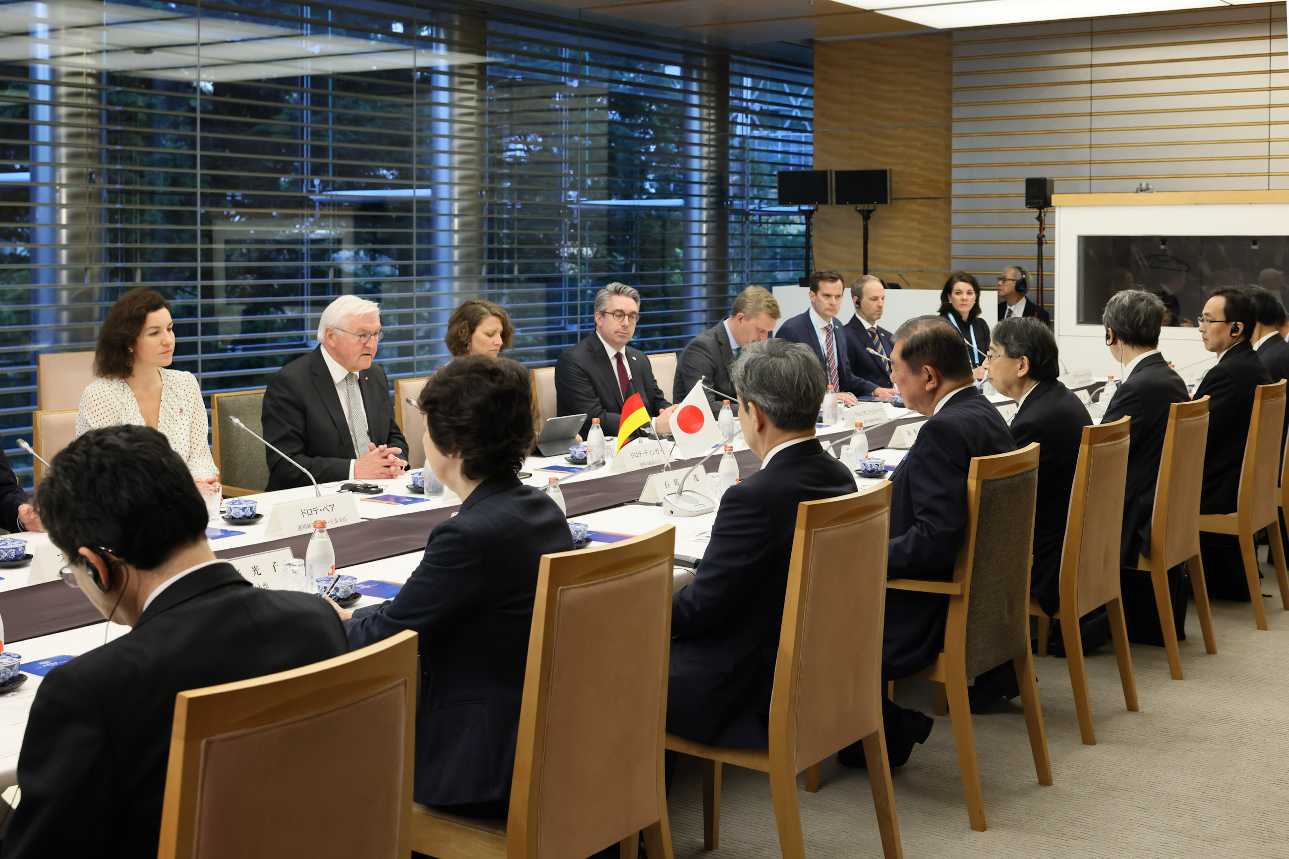 シュタインマイヤー大統領と会談する石破総理６