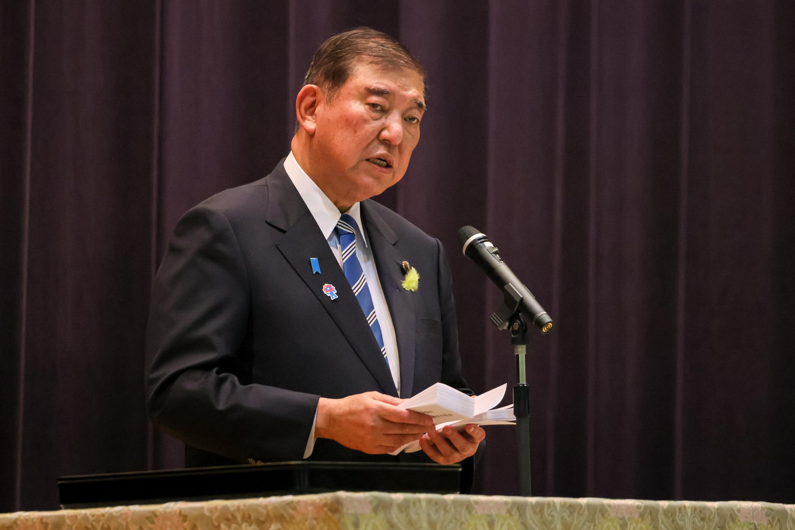 訓示を行う石破総理３