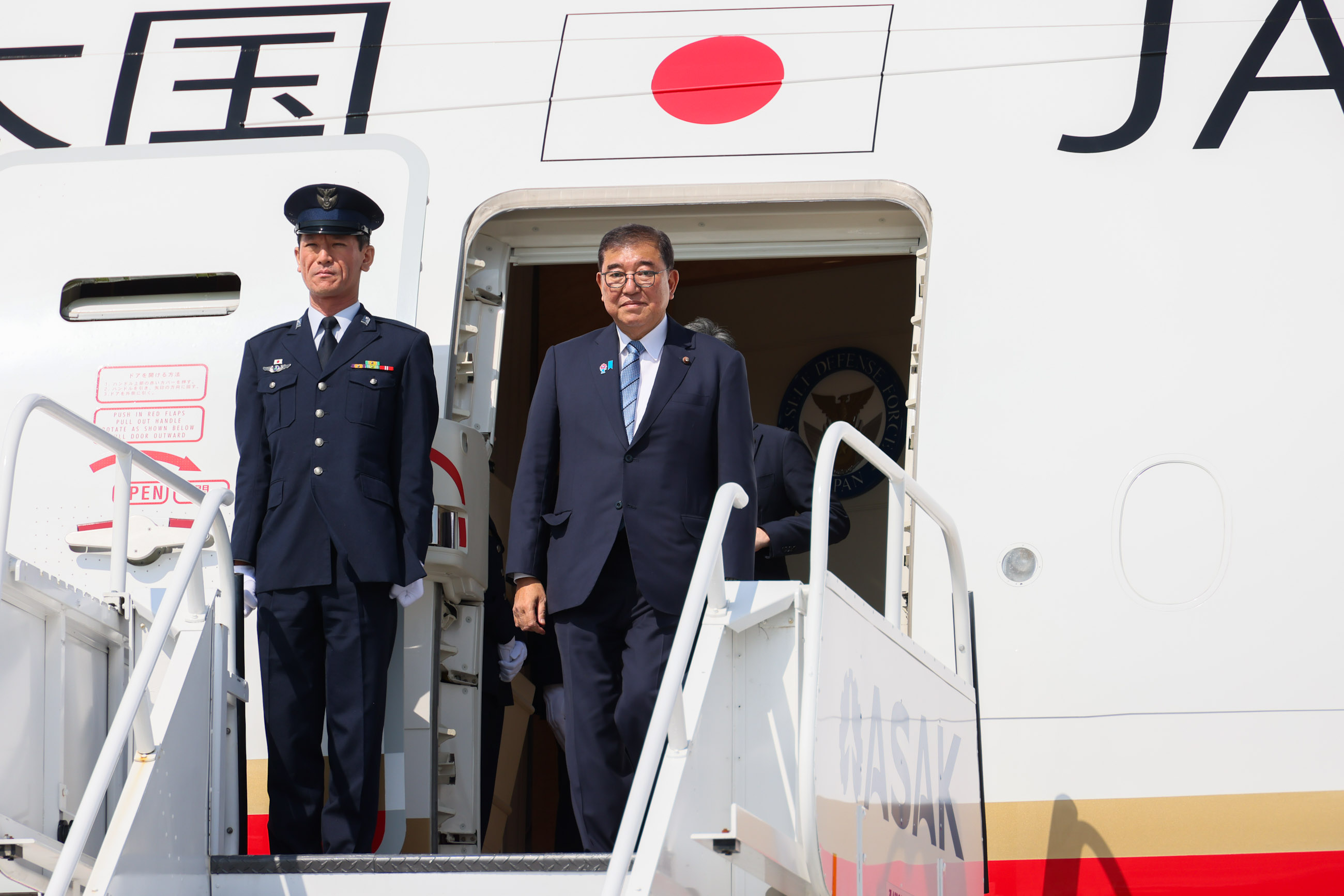 米国に到着した石破総理
