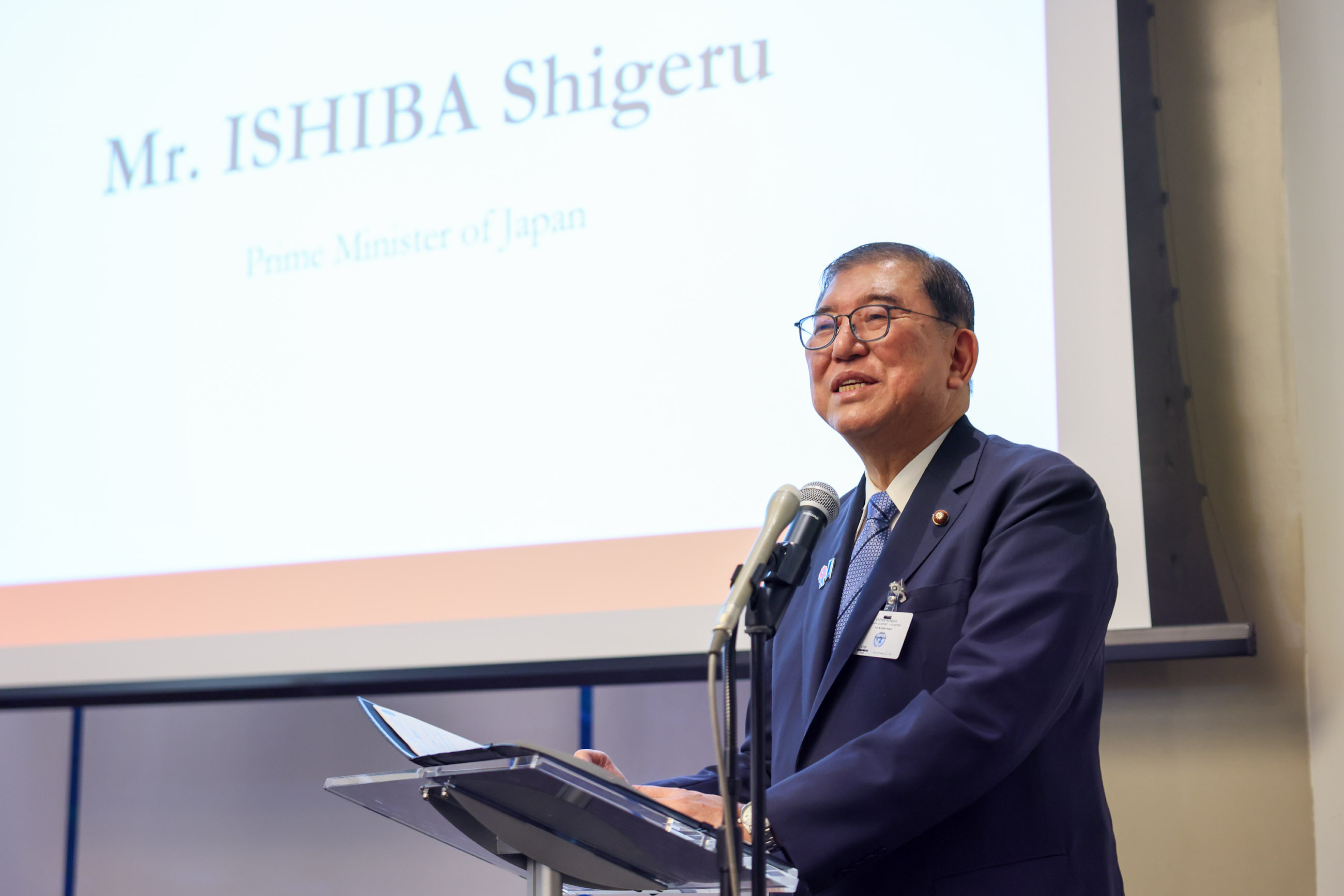 日本産食品輸出促進イベントに出席する石破総理１
