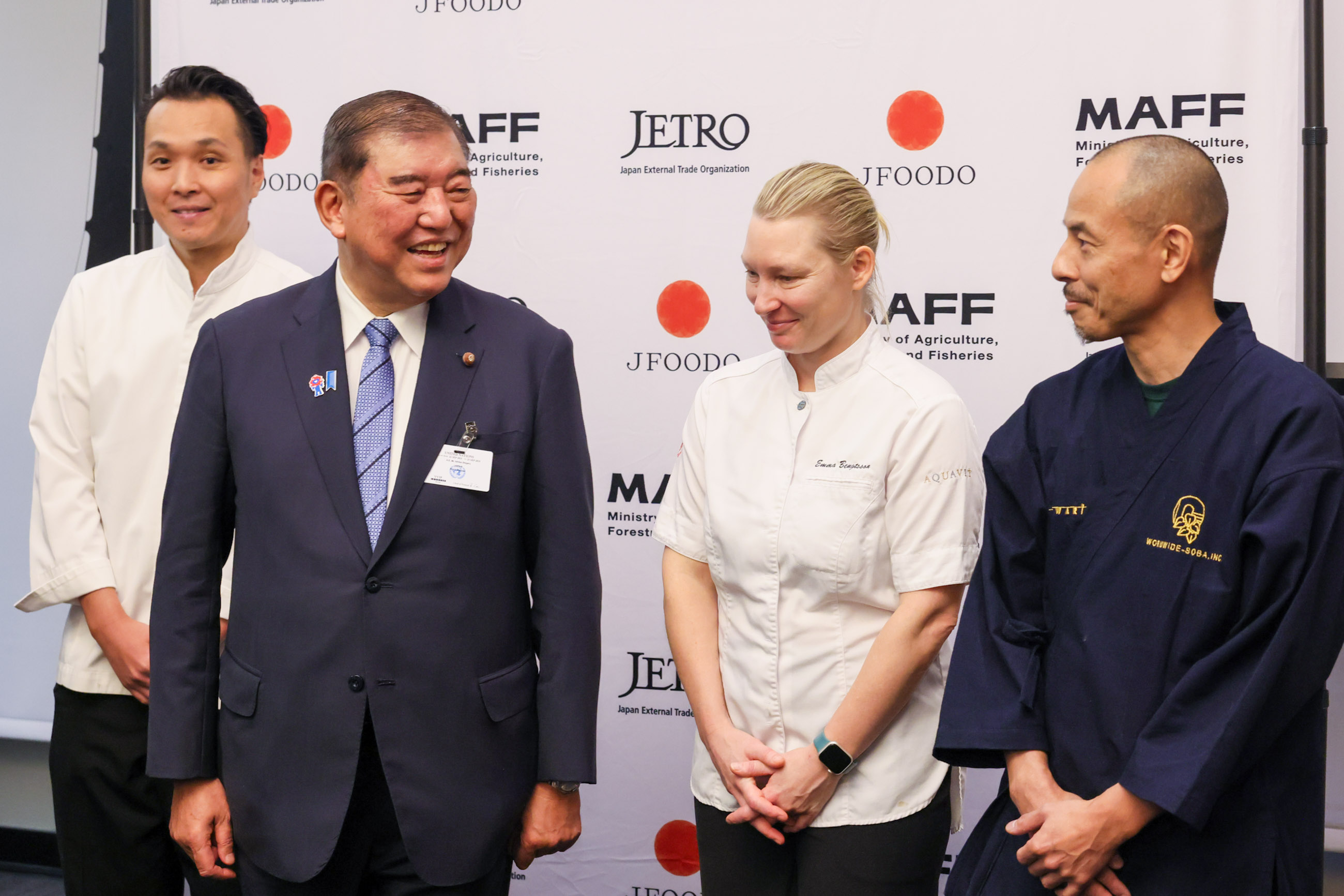日本産食品輸出促進イベントに出席する石破総理３