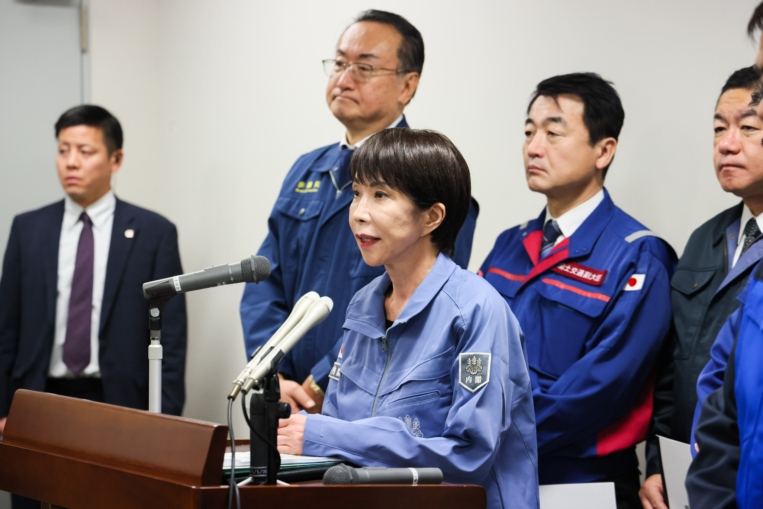 会見を行う高市総理２