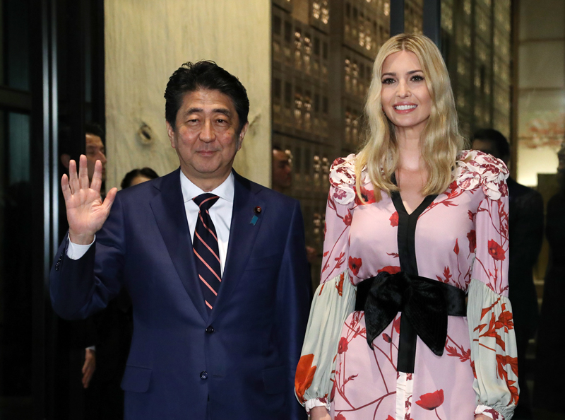 イバンカ米国大統領補佐官との夕食会