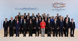 G20ハンブルク・サミット（ドイツ連邦共和国）の様子（2017年7月）１