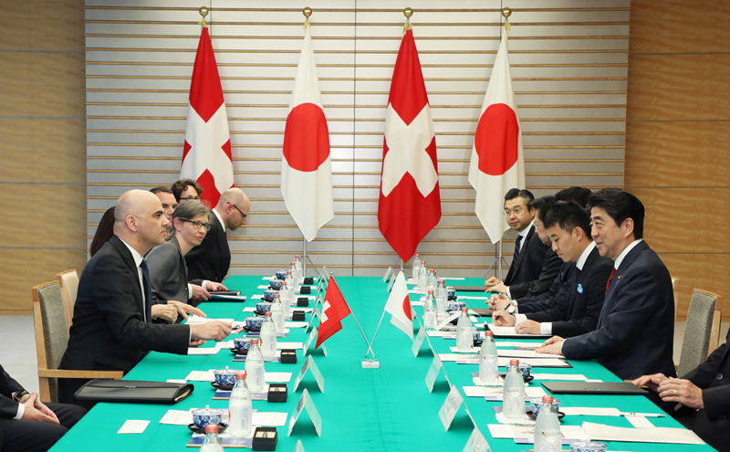 日・スイス首脳会談