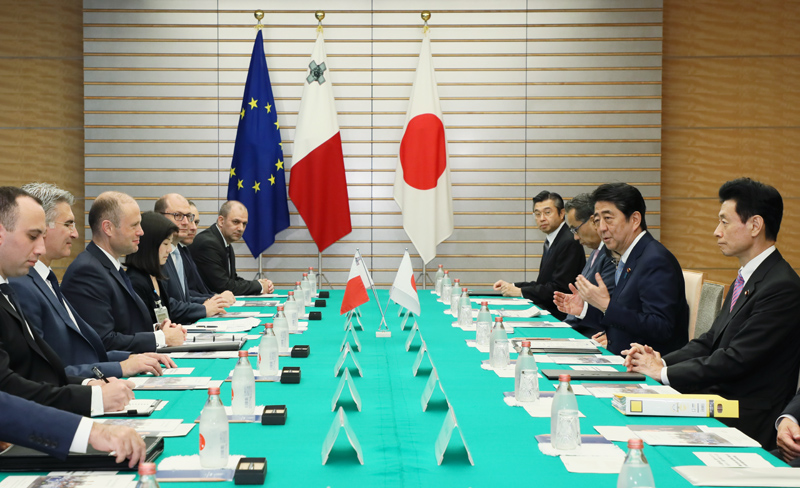 日・マルタ首脳会談