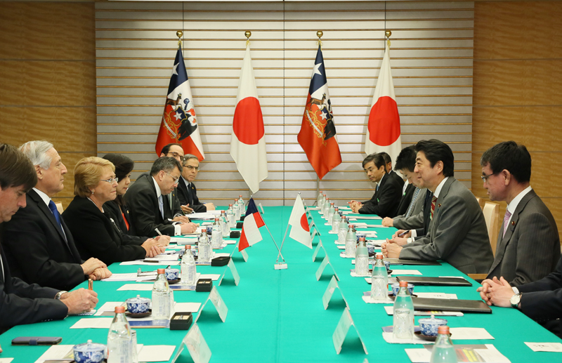 日・チリ首脳会談