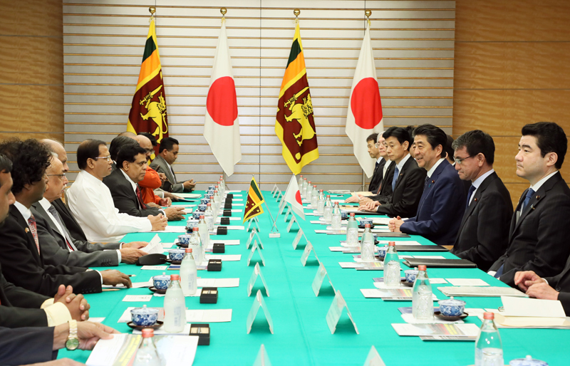 日・スリランカ首脳会談