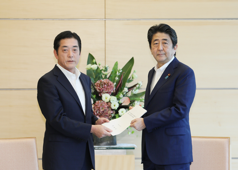 愛媛県知事との面会