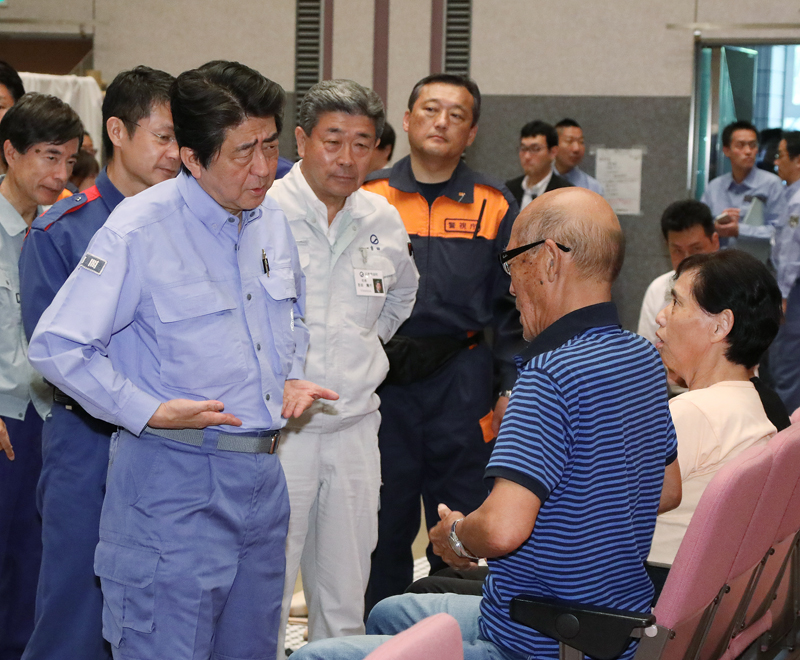 平成３０年７月豪雨による被害状況視察のための広島県訪問