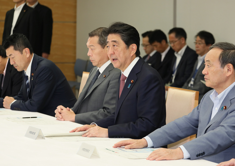 平成３０年７月豪雨非常災害対策本部会議（第２２回）