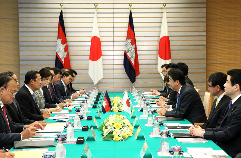 日・カンボジア首脳会談