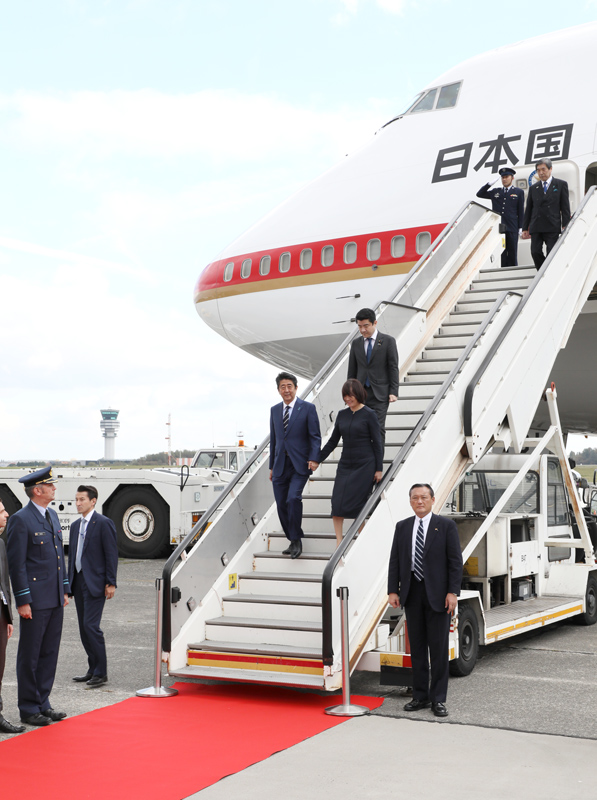 ベルギーを訪問する安倍総理