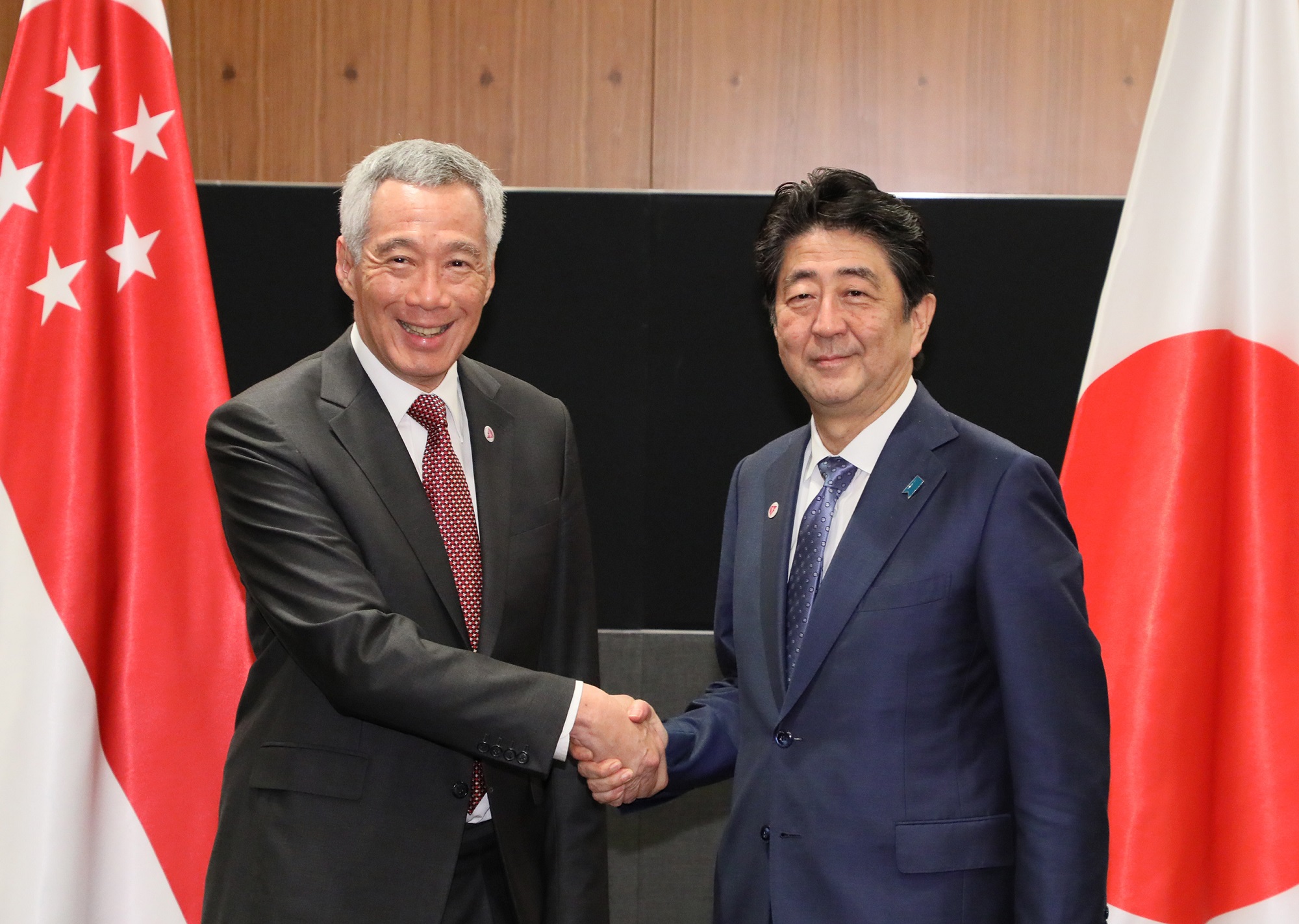 日・シンガポール首脳会談１