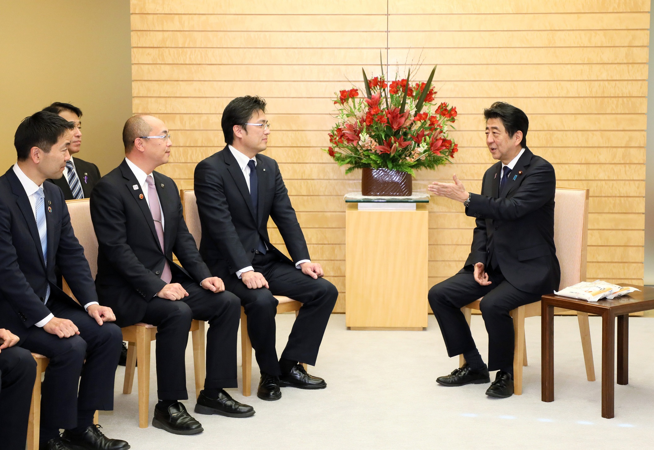 全国青年市長会による表敬