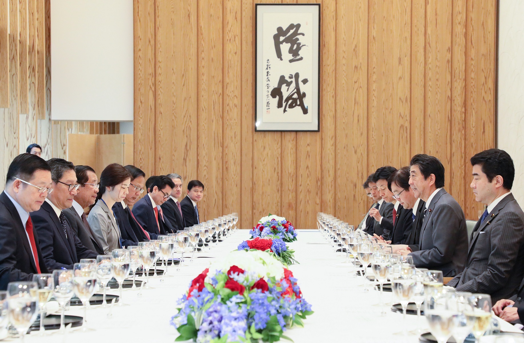 日・カンボジア首脳会談１